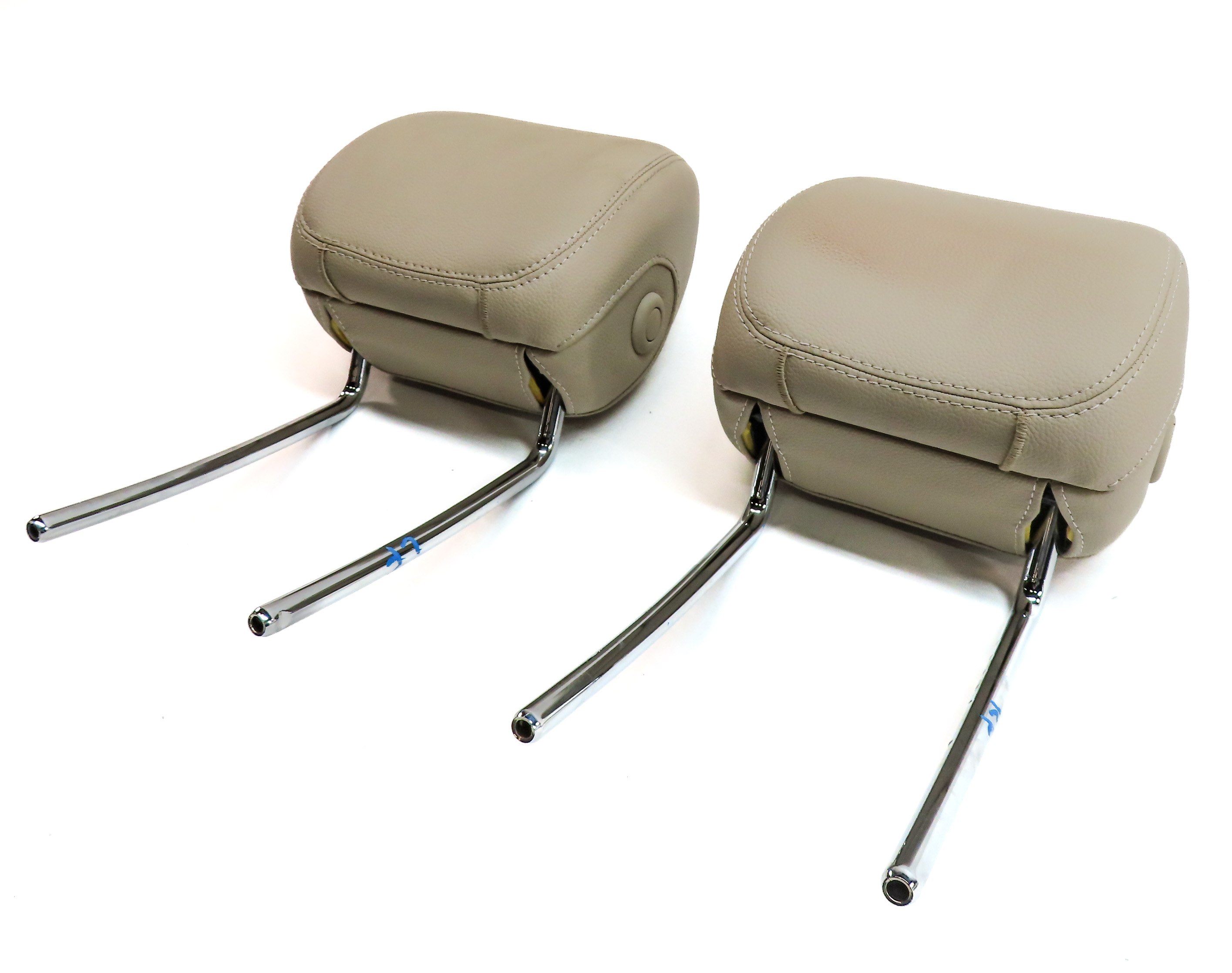 15-23 MERCEDES C GLC CLASS W205 X253 FRONT LEFT & RIGHT SEAT HEADREST SET(Beige) — exact item pictured