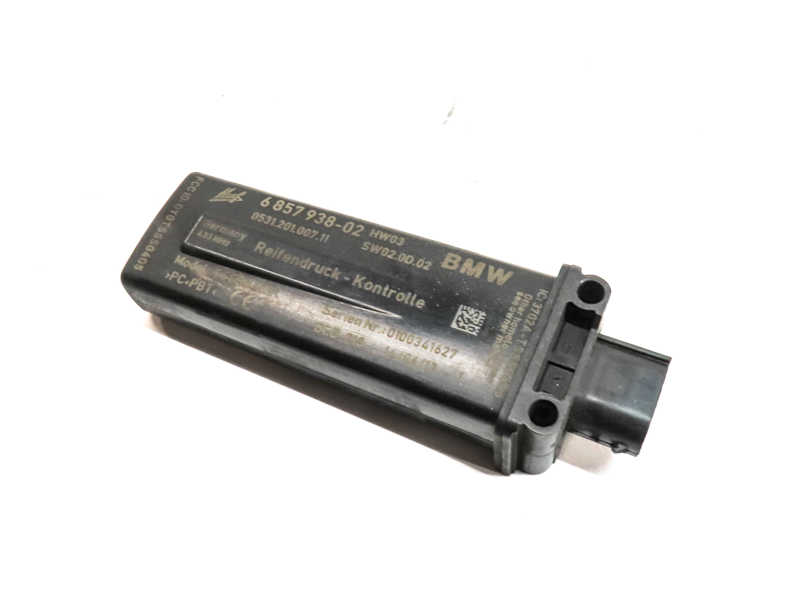 11-18 BMW 5 7 M5 M6 X3 X4 (F01 F06 F10 F12 F25 F26) TPMS SENSOR ANTENNA MODULE — exact item pictured