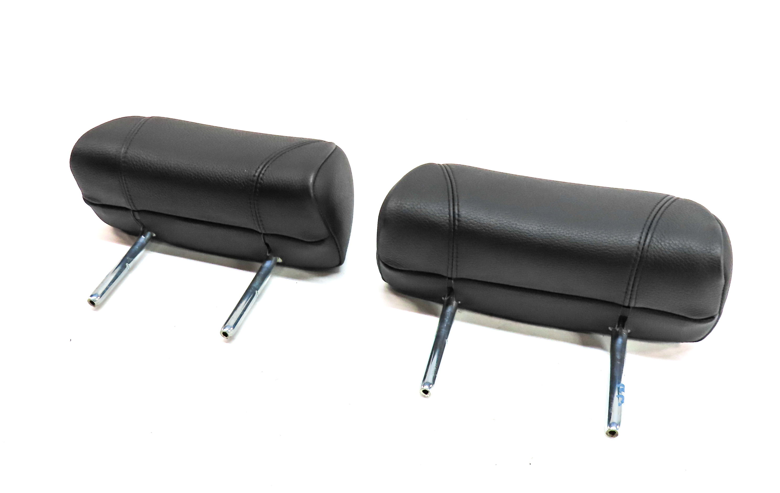 12-18 BMW 640i 650i F12 F06 COUPE CONV. REAR LEFT & RIGHT HEADREST SET/2 (Black) — exact item pictured