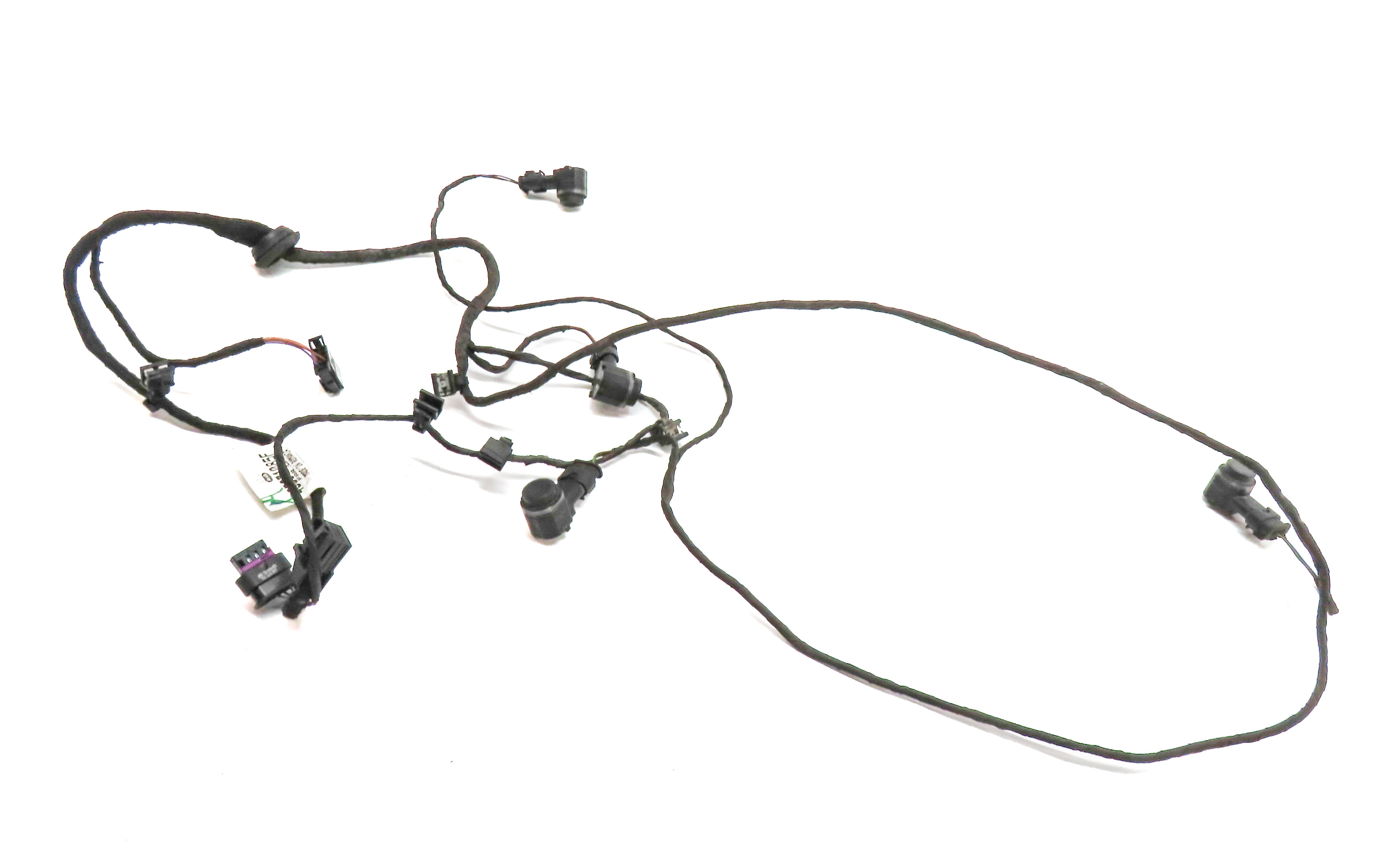 2013 AUDI A6 (C7 4G) REAR PARK ASSIST PDC DISTANCE CONTROL WIRE SENSOR SET/4 — exact item pictured