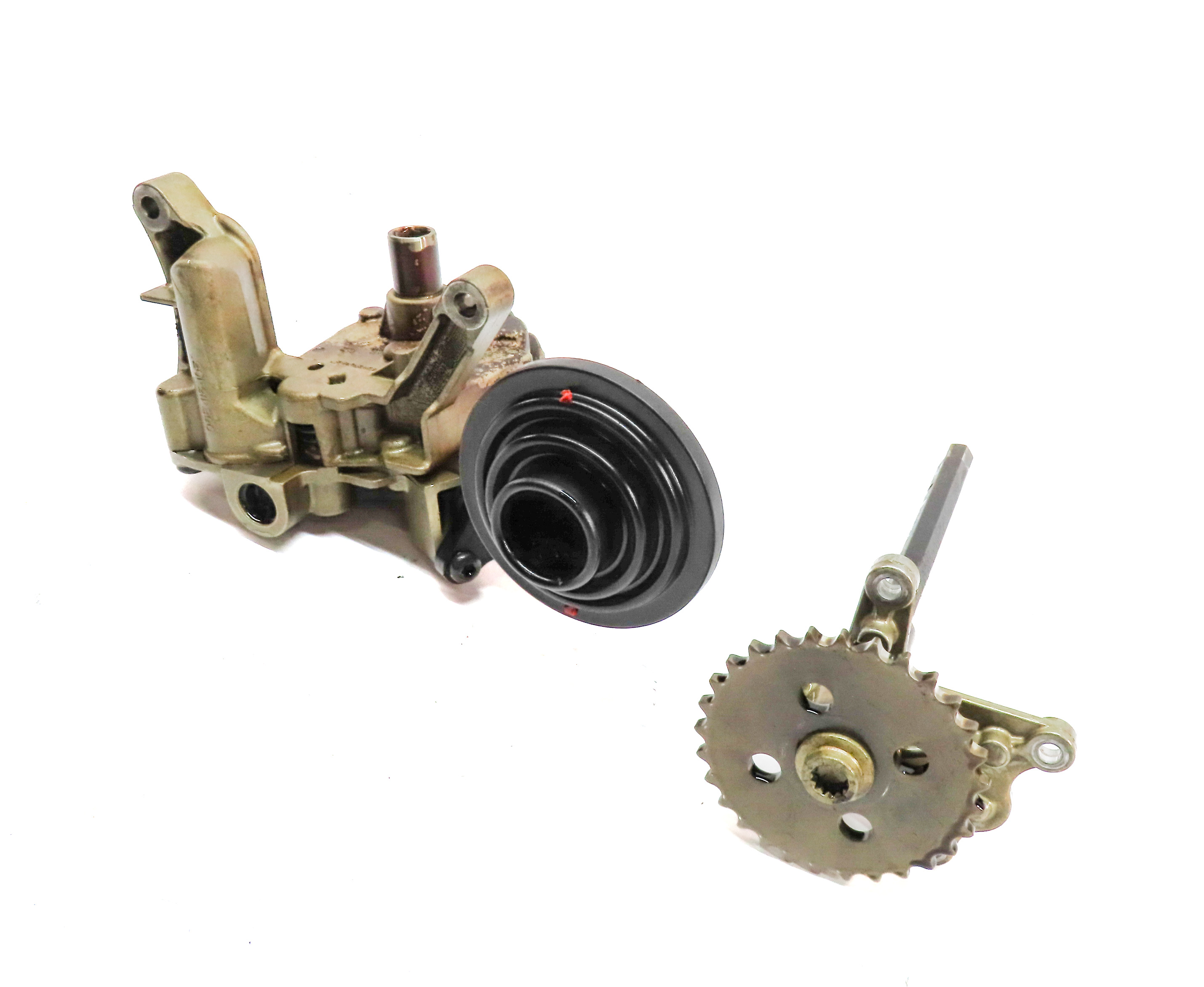 13 AUDI A6 (C7 4G) 3.0L SUPER (CTUA) ENGINE MOTOR OIL FLUID PUMP w/ PICK UP TUBE — exact item pictured