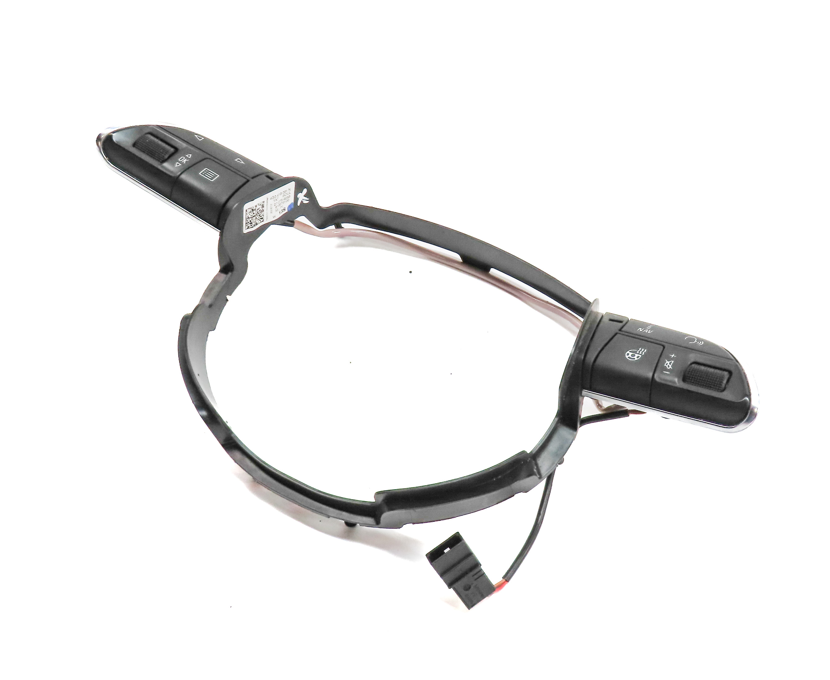 2013 AUDI A6 C7 4G DRIVER STEERING WHEEL AUDIO PHONE OPTION SELECT SWITCH SET/2 — exact item pictured