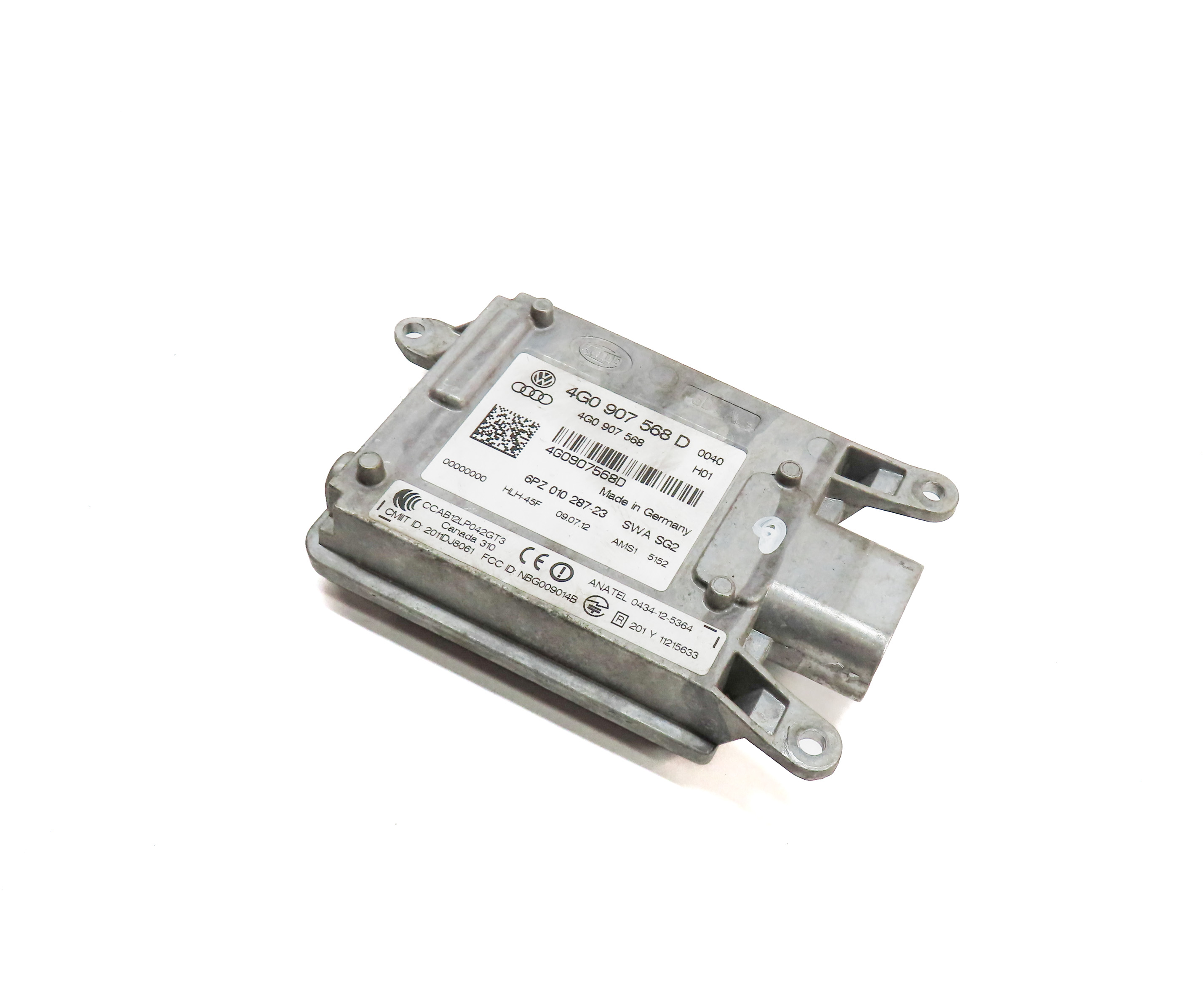 2012-2015 AUDI A6 S6 (C7) LEFT DRIVER REAR BLIND SPOT ALERT MODULE (SLAVE) — exact item pictured