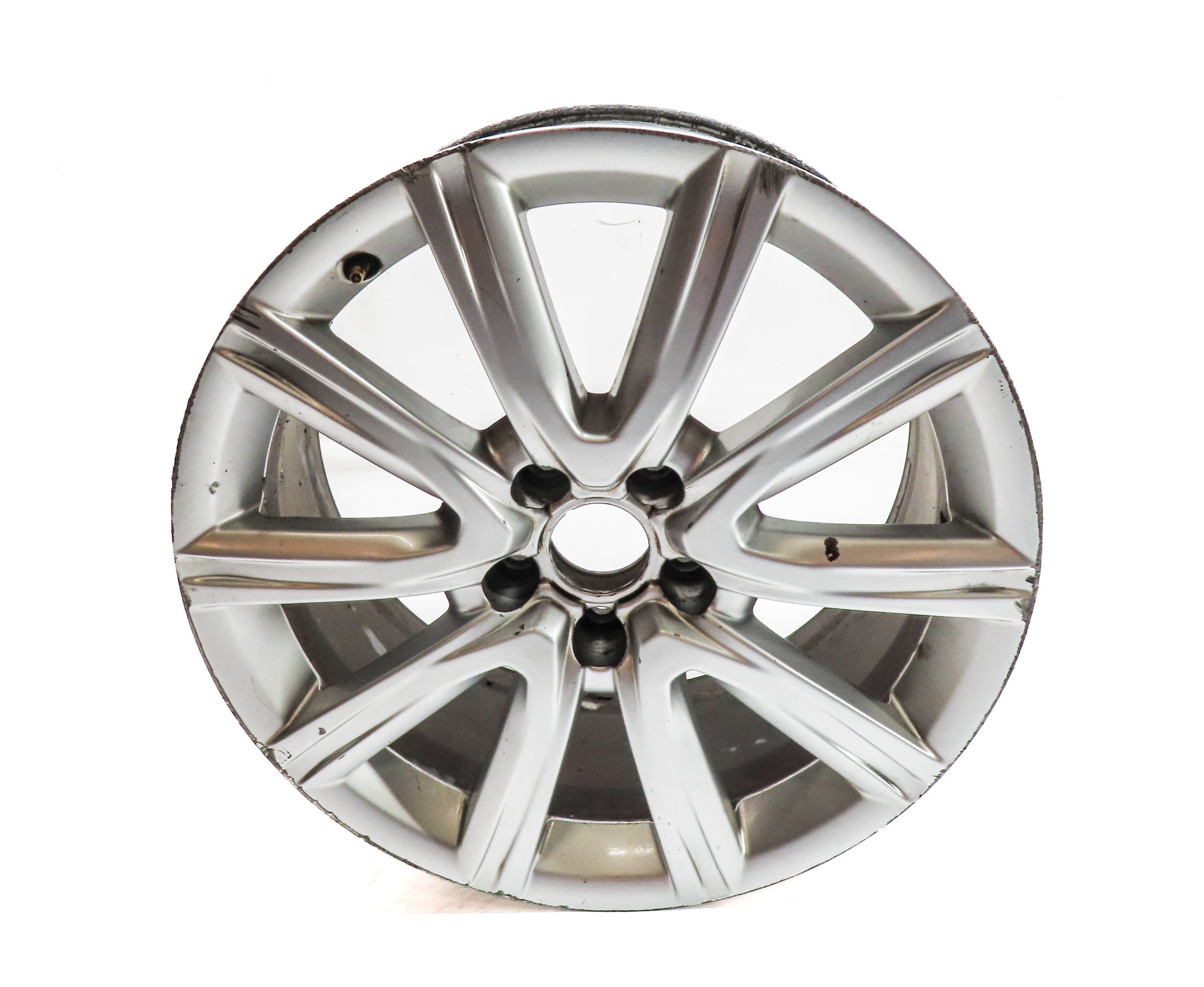 2012-2018 AUDI A6 (C7) 18x8 10-SPOKE ALUMINUM ALLOY WHEEL RIM (SILVER) — exact item pictured