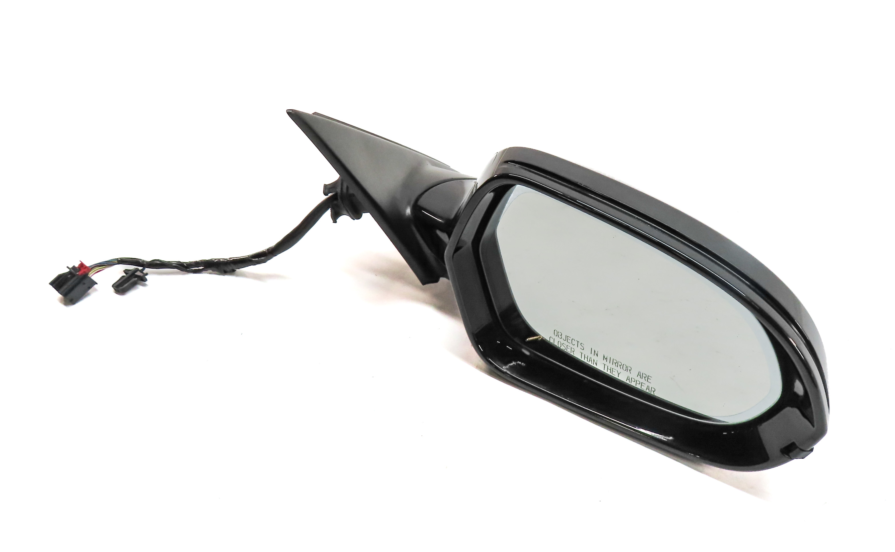 12-13 AUDI A6 (C7) RIGHT P-FOLD HEAT MEMORY BLIND SPOT DOOR MIRROR(Black) — exact item pictured