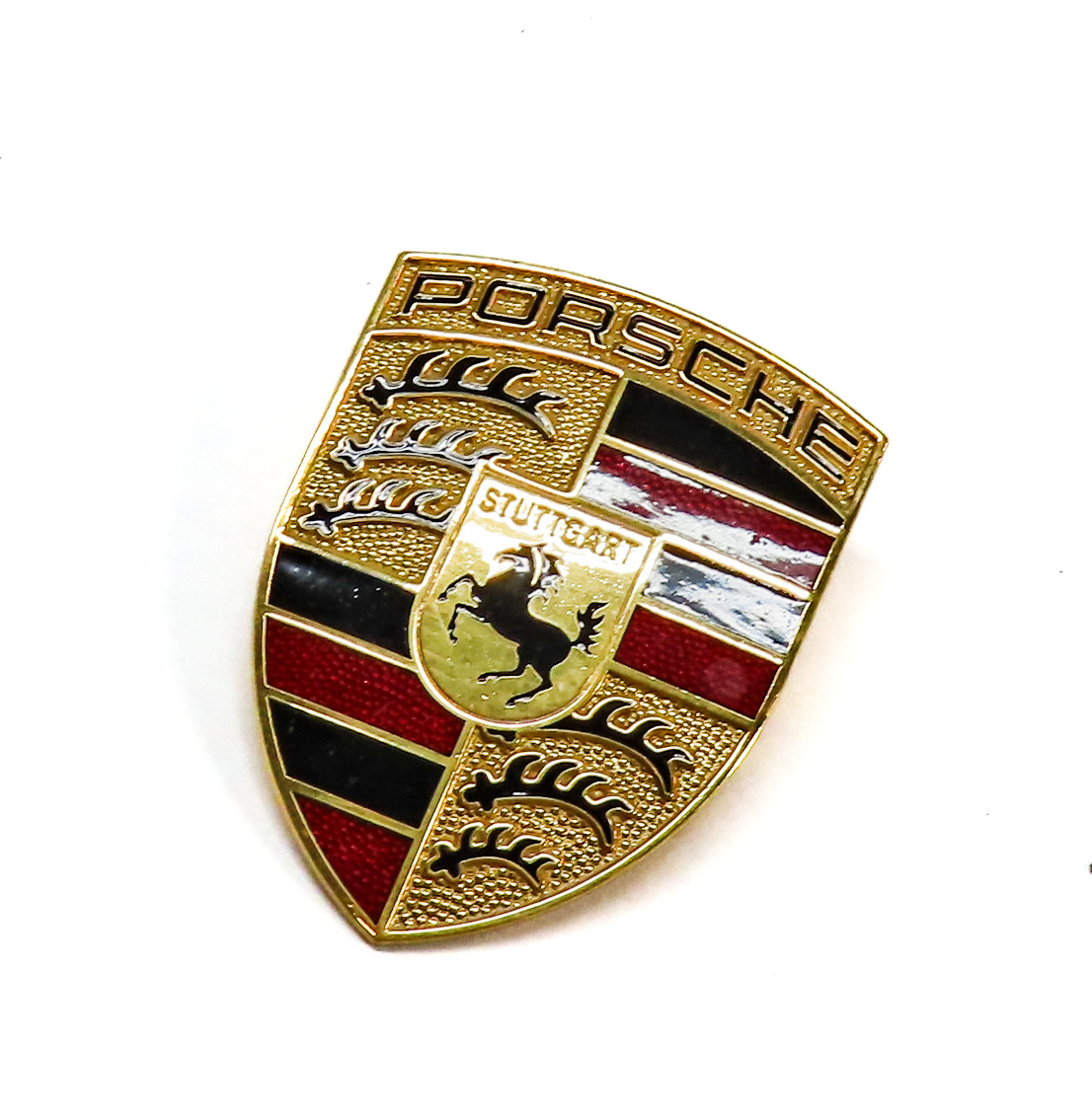 2008 PORSCHE CAYENNE (957) FRONT CENTER EMBLEM LOGO BADGE NAME PLATE CREST — exact item pictured