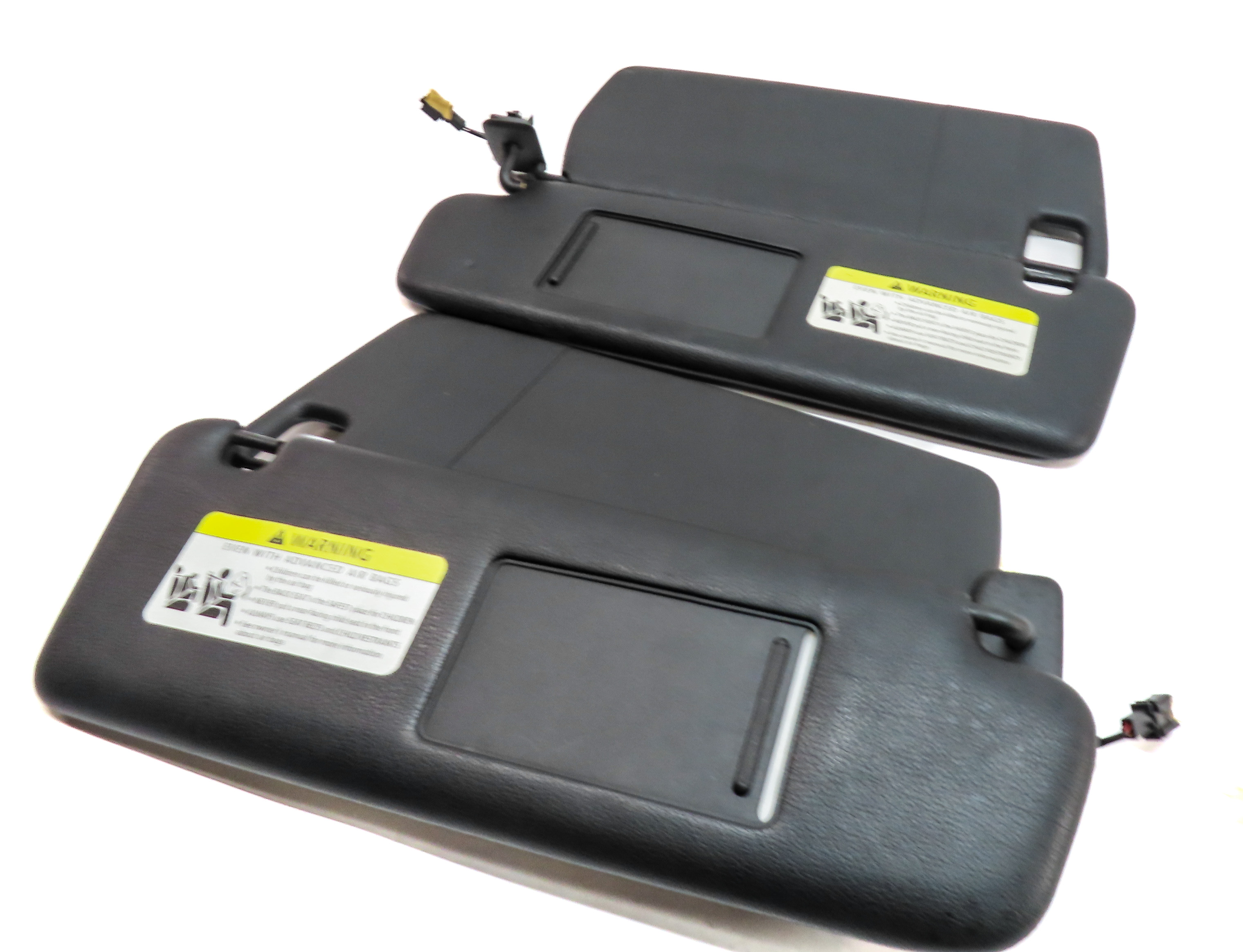 2006-2010 PORSCHE CAYENNE (955 957) FRONT LEFT & RIGHT SUNVISOR SET (Black) — exact item pictured