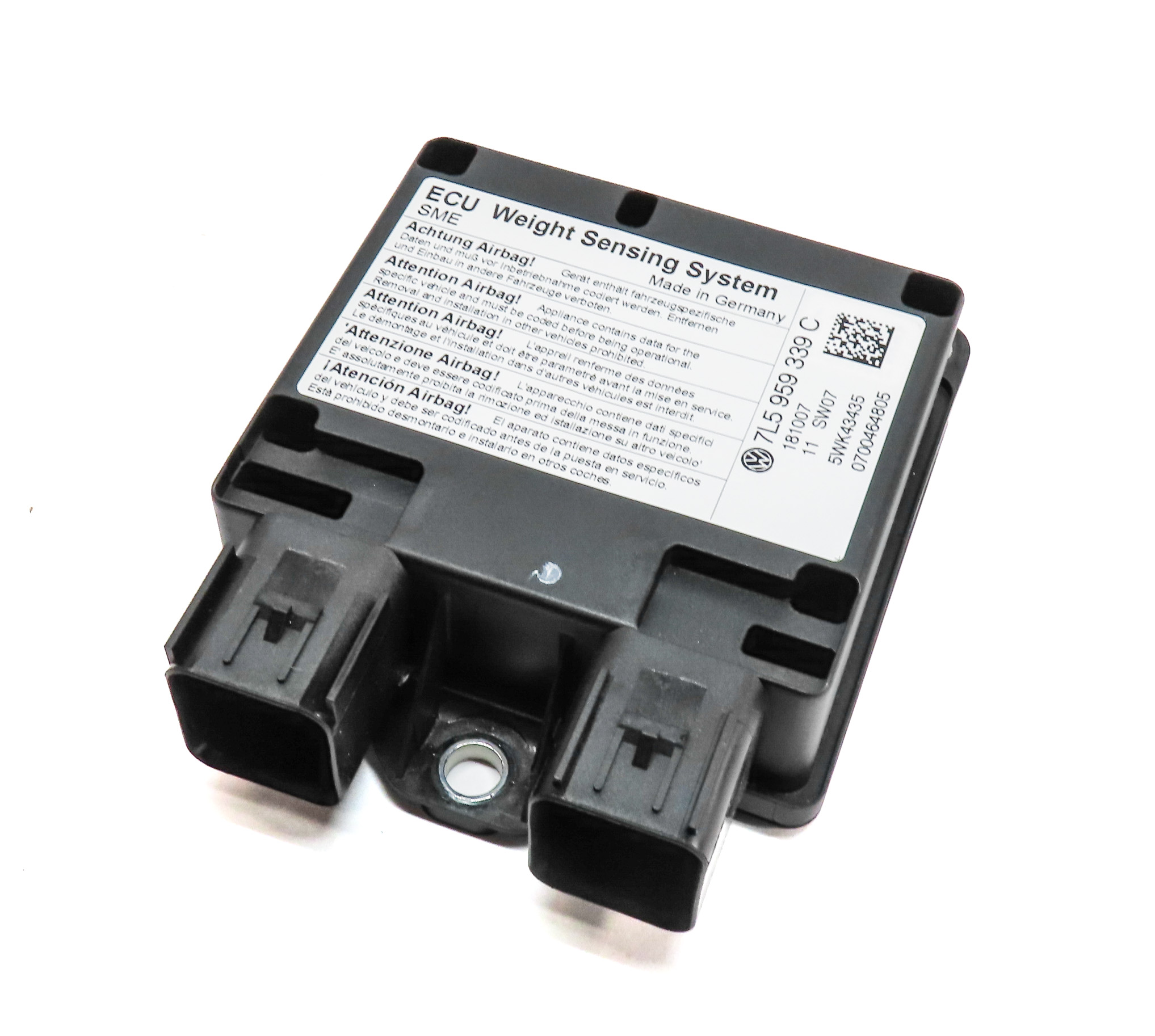 2008 PORSCHE CAYENNE (957) SRS SEAT OCCUPANCY WEIGHT SENSOR MODULE — exact item pictured
