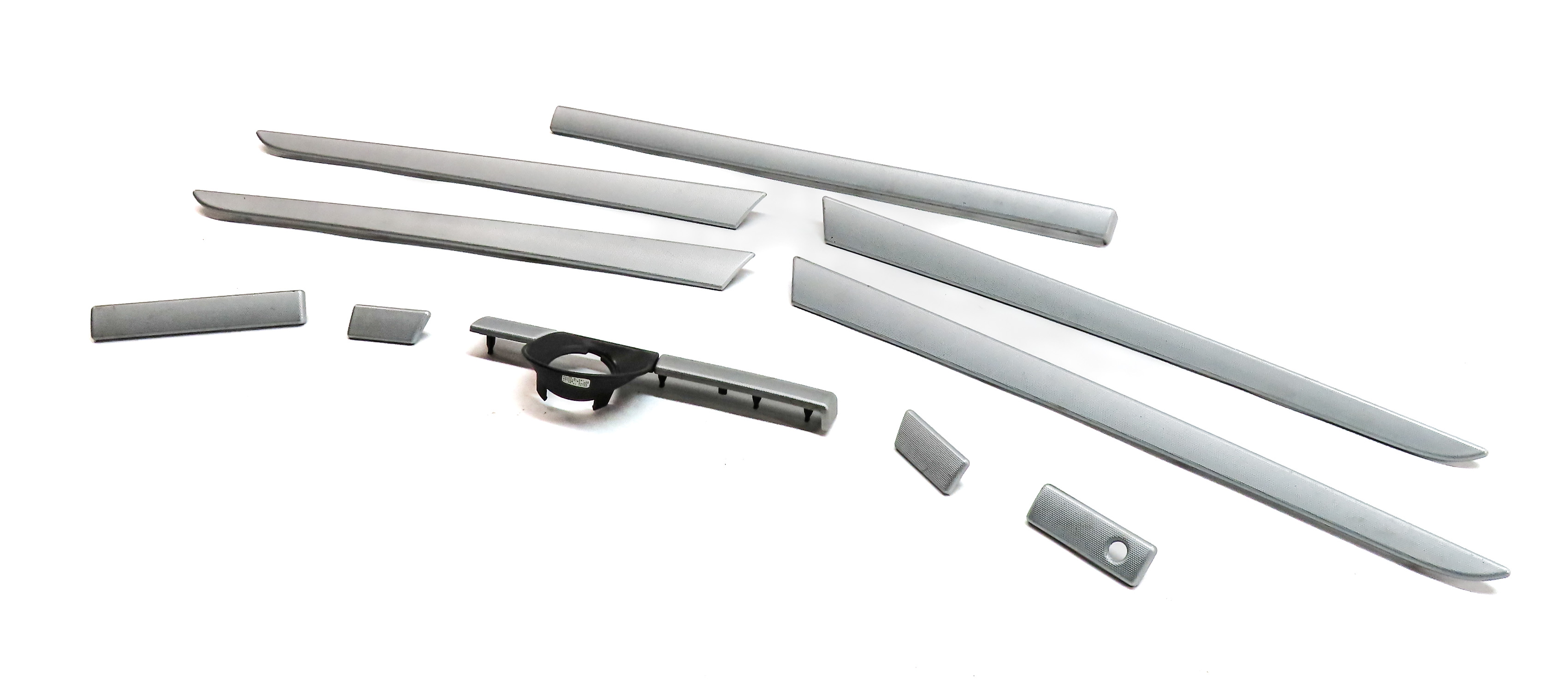2008 PORSCHE CAYENNE (957) INTERIOR DASH DOOR CONSOLE TRIM SET (SILVER) — exact item pictured