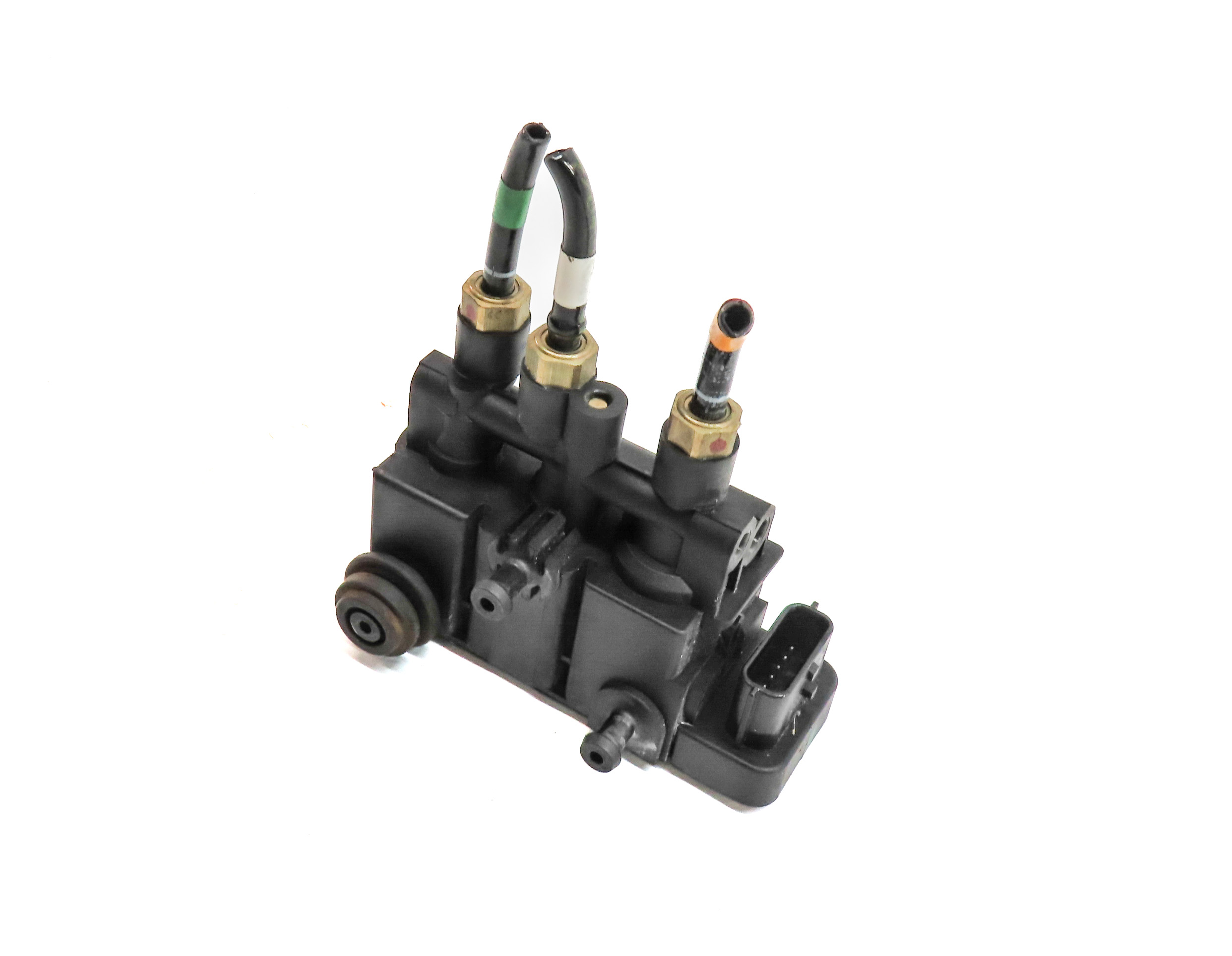 2017 LAND ROVER DISCOVERY (L462) AIR SUSPENSION RELIEF VALVE BLOCK MODULE — exact item pictured