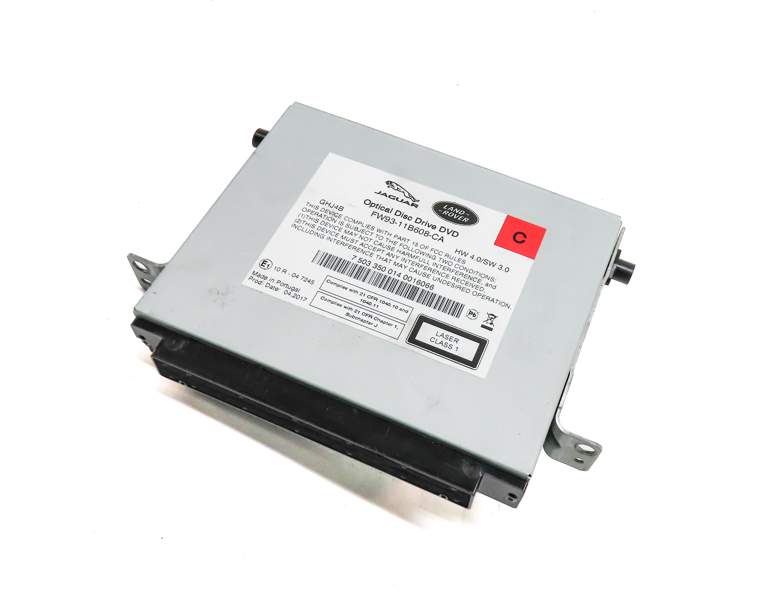 17-20 LAND ROVER DISCOVERY L462 AUDIO MEDIA CD DVD OPTICAL DISC DRIVE PLAYER — exact item pictured
