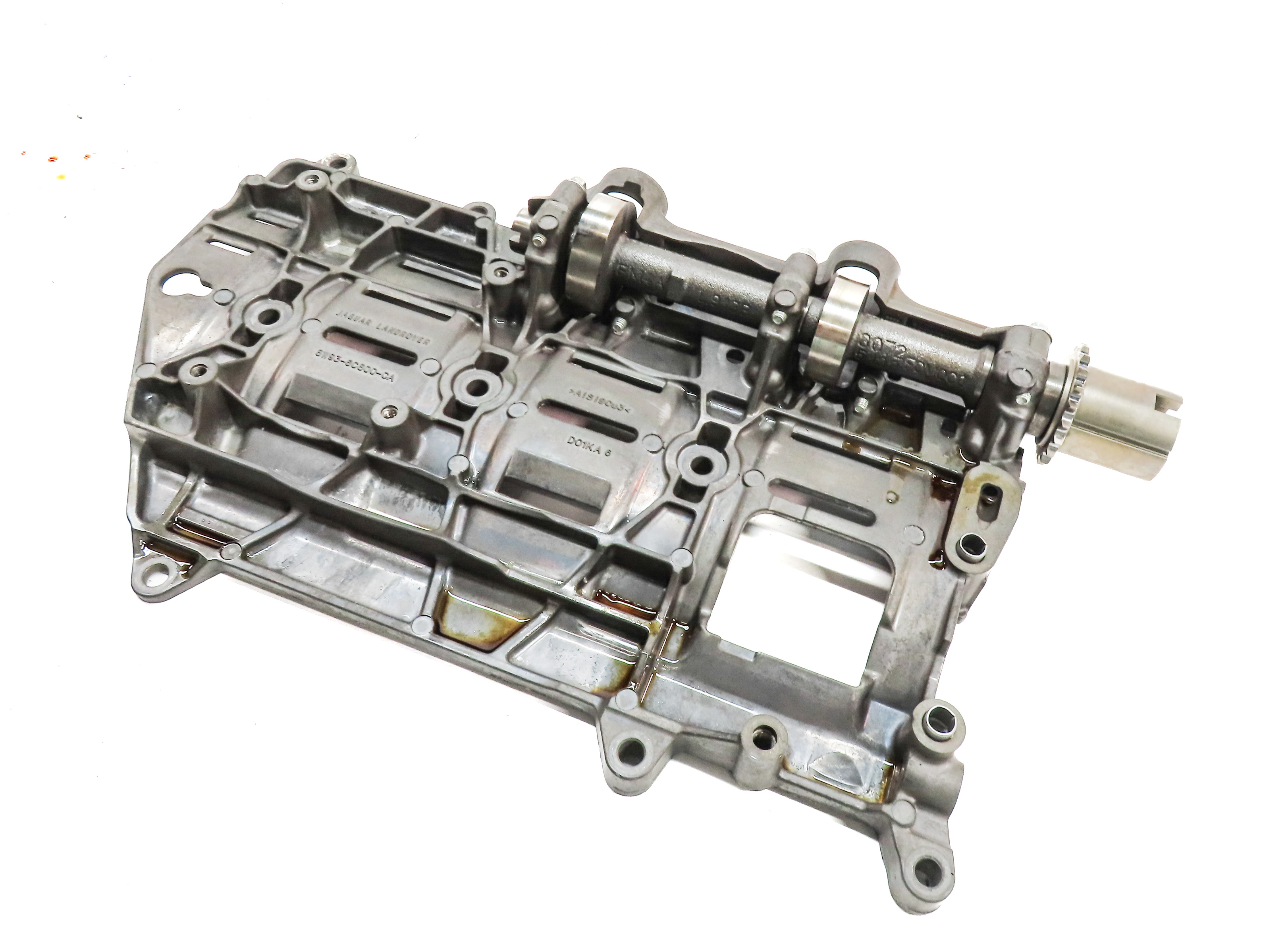 10-17 DISCOVERY LR4 ROVER SPORT L320 L494 L405 3.0L 5.0L OIL PAN BAFFLE TRAY — exact item pictured