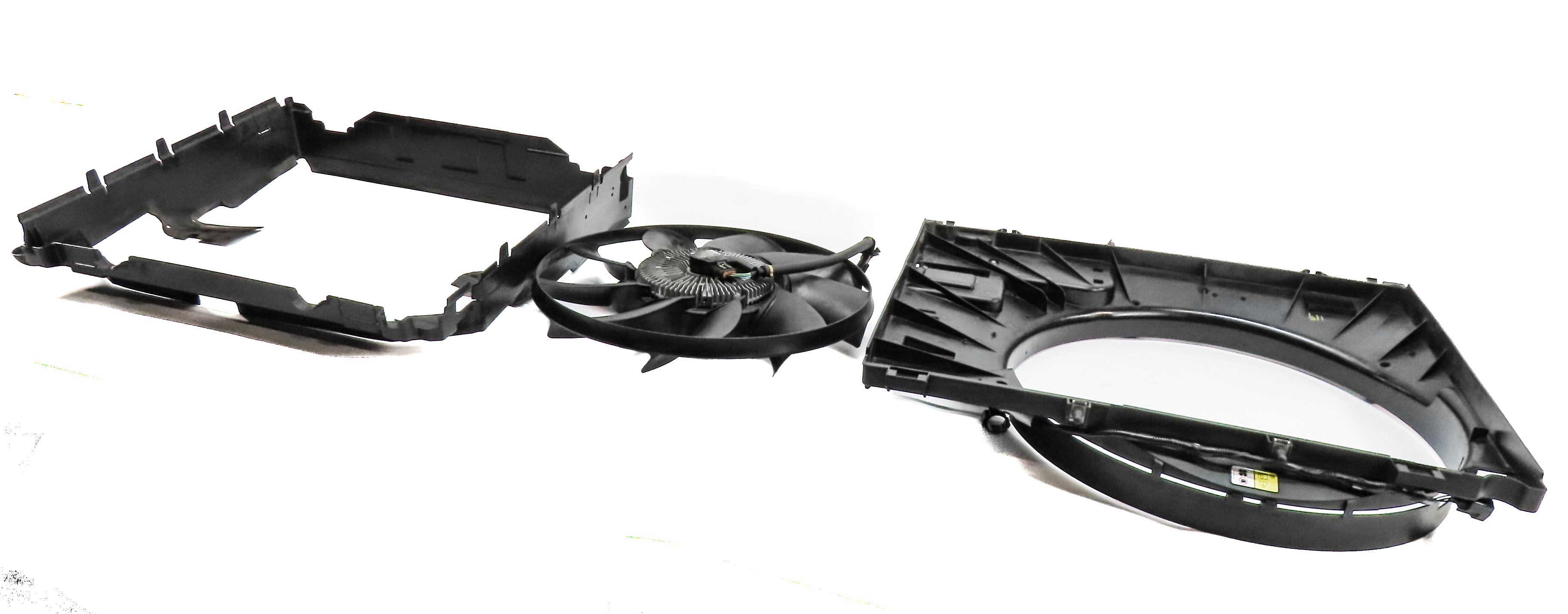 17-22 ROVER SPORT DEFENDER DISCOVERY RADIATOR COOLING FAN w/ SHROUD SUPPORT — exact item pictured