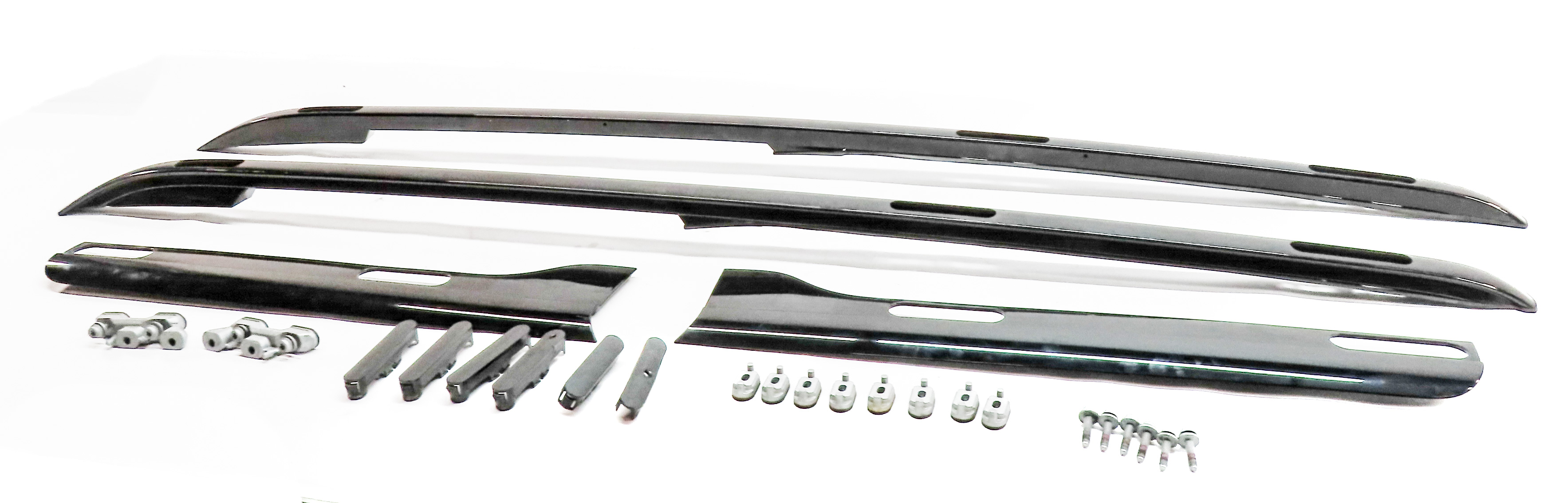 2017 LAND ROVER DISCOVERY (L462) LUGGAGE CARGO ROOF RACK RAIL SET/4 (BLACK) — exact item pictured