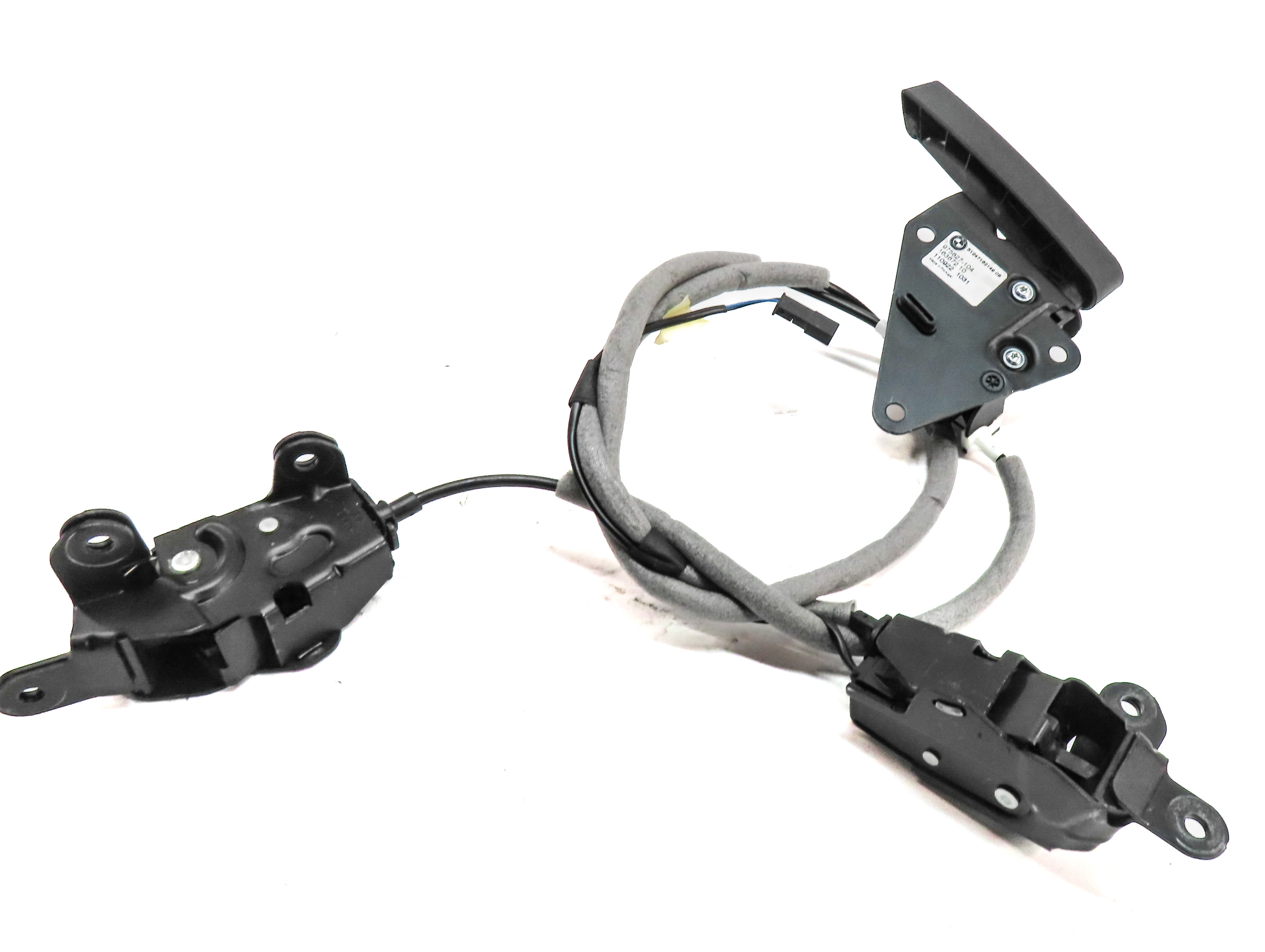 2012 BMW X5 (E70) REAR TRUNK LIFTGATE HATCH LID LATCH SET w/ RELEASE HANDLE — exact item pictured