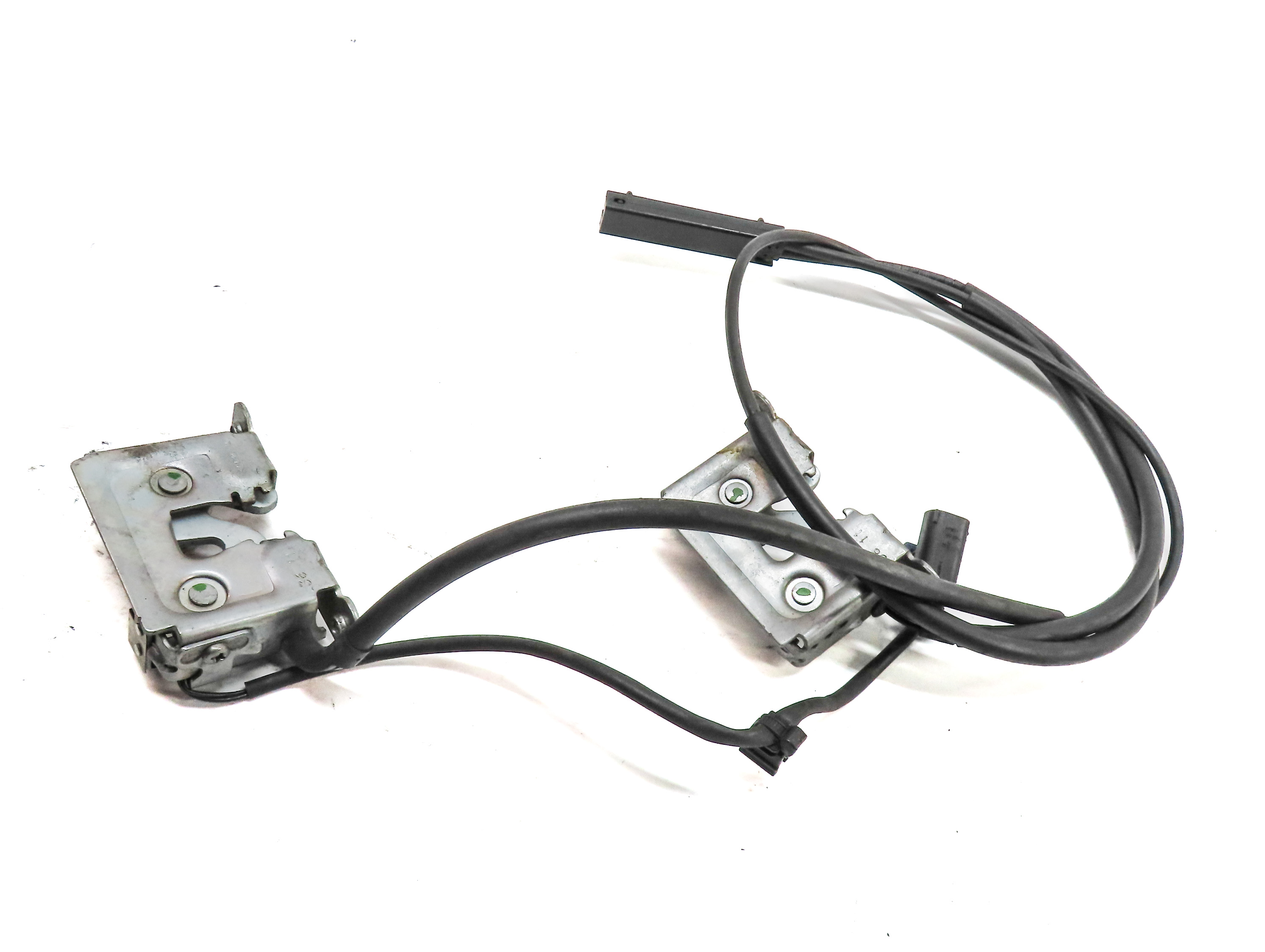 2012 BMW X5 (E70) FRONT HOOD BONNET LID SAFETY LATCH CABLE SET/2 — exact item pictured