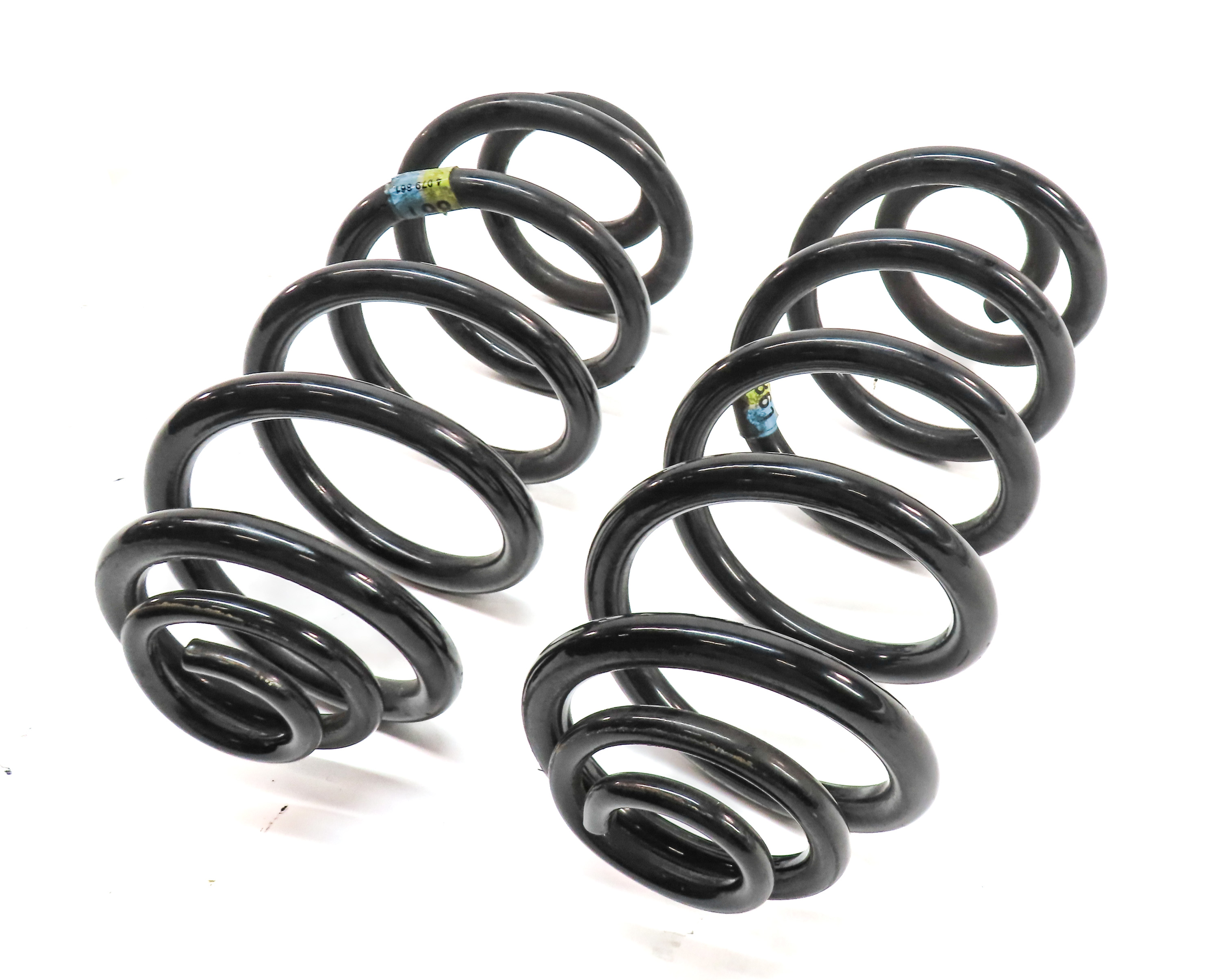 2007-2013 BMW X5 (E70) LEFT & RIGHT REAR STANDARD SUSPENSION COIL SPRING SET 2 — exact item pictured