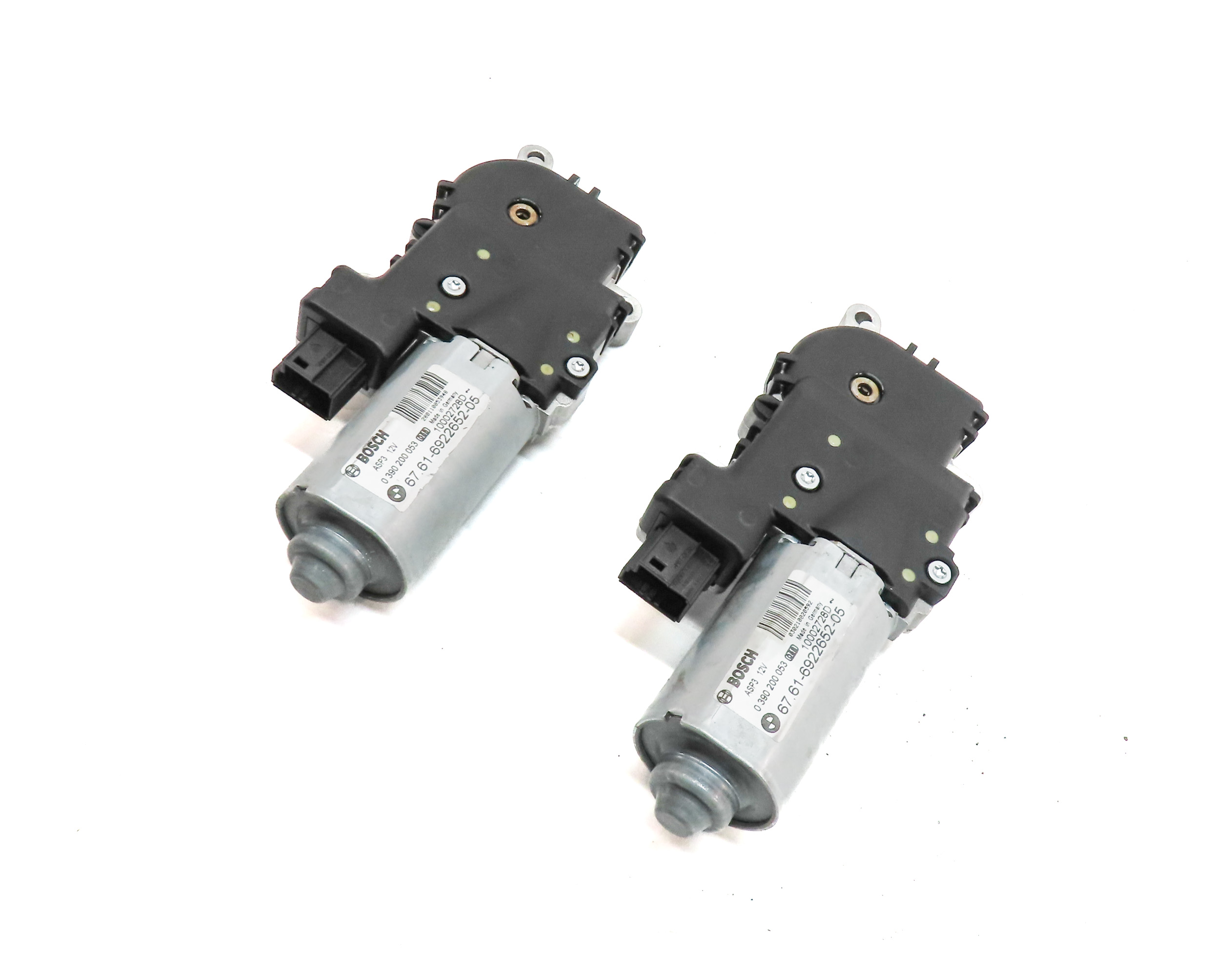 04-13 BMW X5 E53 E70 04-11 X3 (F25) PANORAMIC GLASS SUNROOF SUN ROOF MOTOR SET 2 — exact item pictured