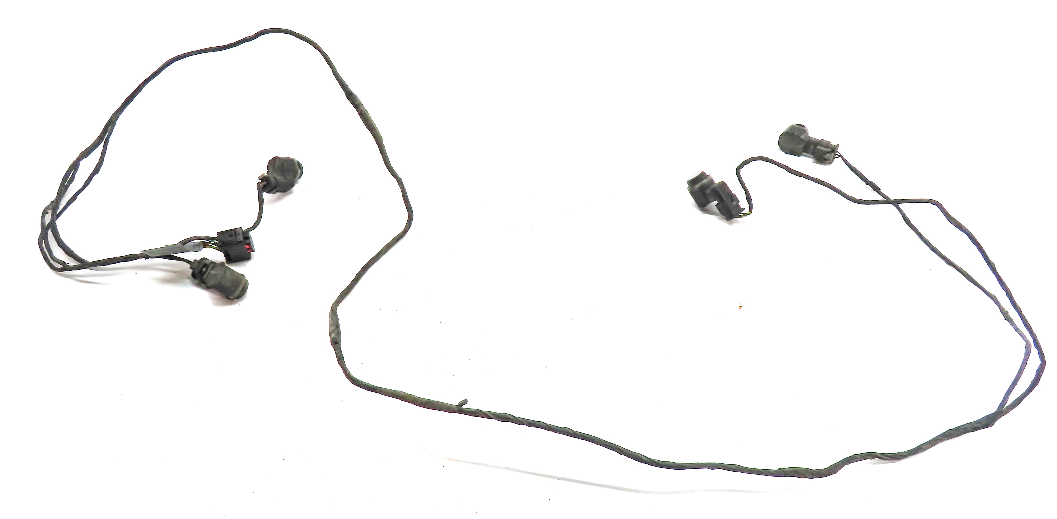 11 BMW X5 (E70) FRONT PARK ASSIST PDC DISTANCE CONTROL WIRE SENSOR SET/4 (Grey) — exact item pictured