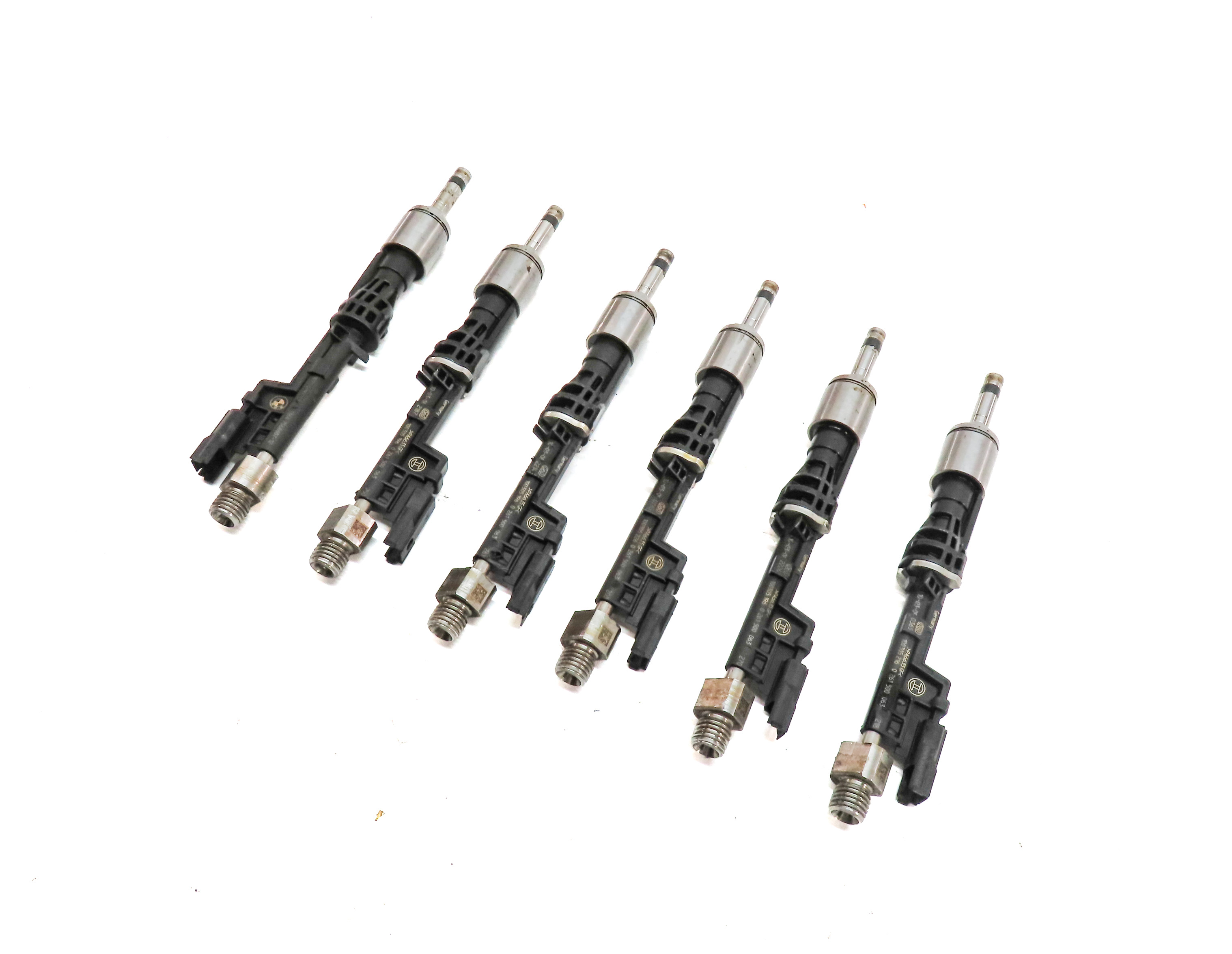 10-11 BMW 335i 535i X3 X5 X6 E87 F10 E70 E71 3.0L N55 TURBO FUEL INJECTOR SET/6 — exact item pictured
