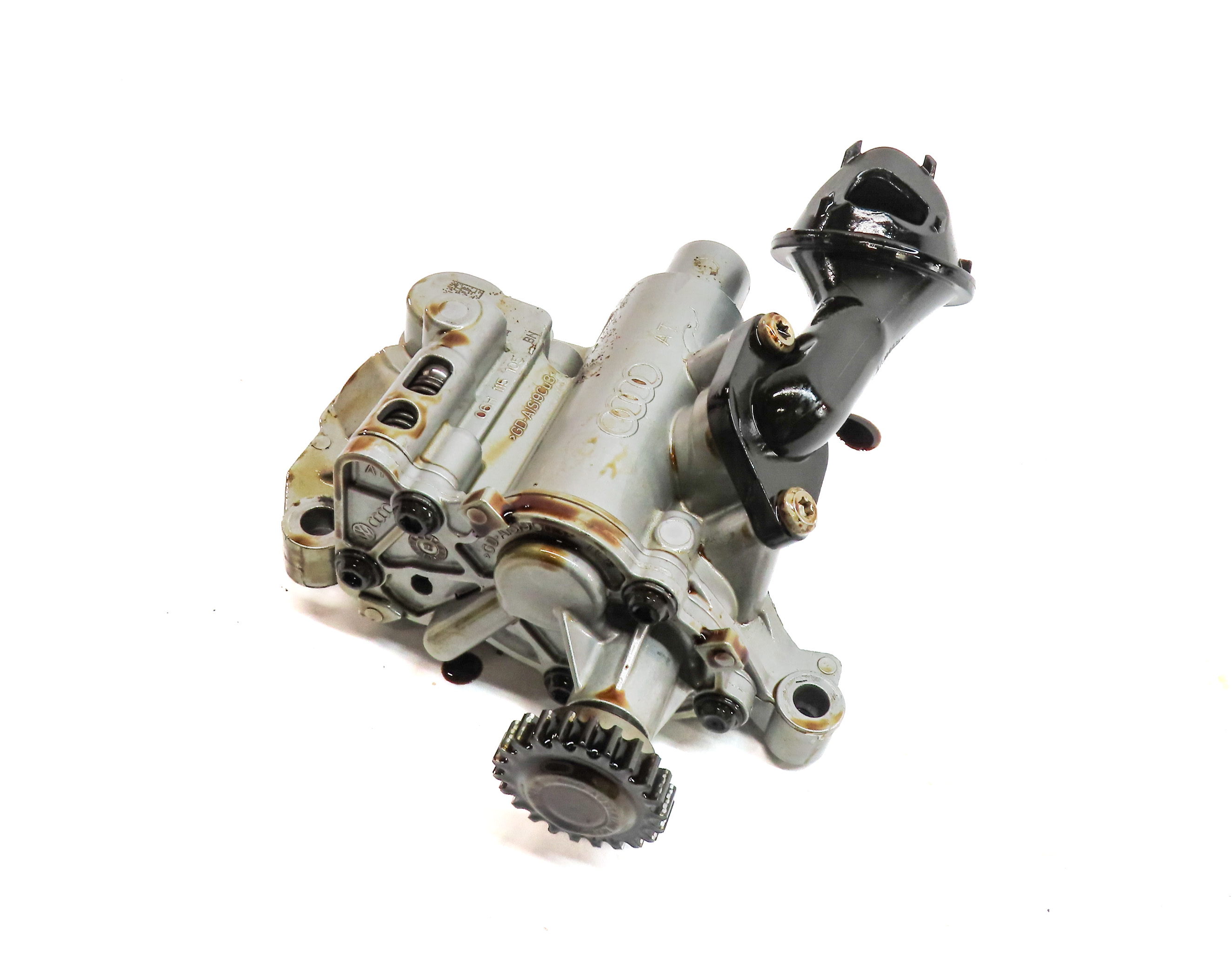 2015 AUDI S3 (8V) 2.0L (CYFB) ENGINE MOTOR OIL FLUID PUMP w/ PICK UP TUBE — exact item pictured