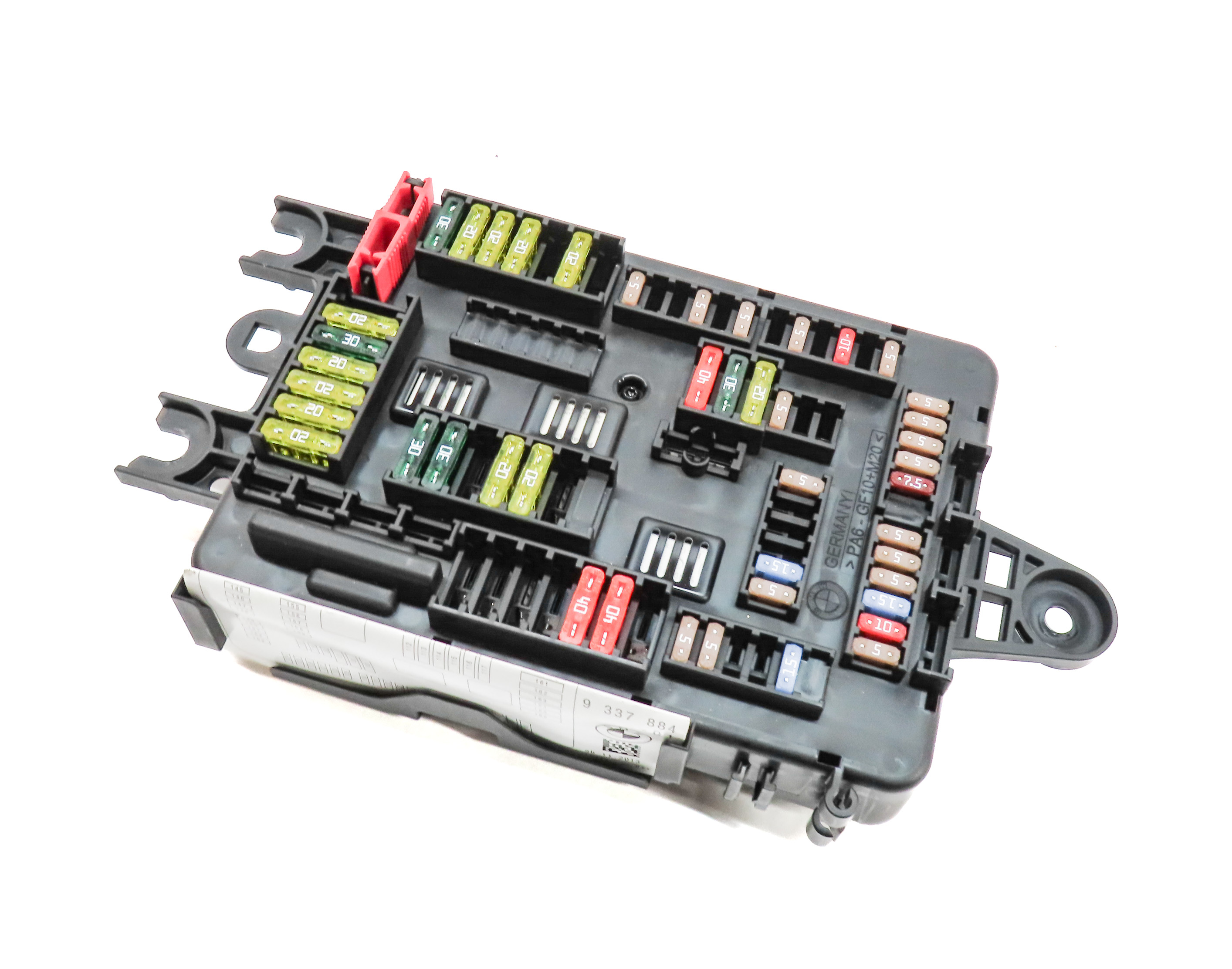 2014 BMW 328IGT (F34) 2.0L (N20) REAR POWER DISTRIBUTION FUSE RELAY PANEL BOX — exact item pictured