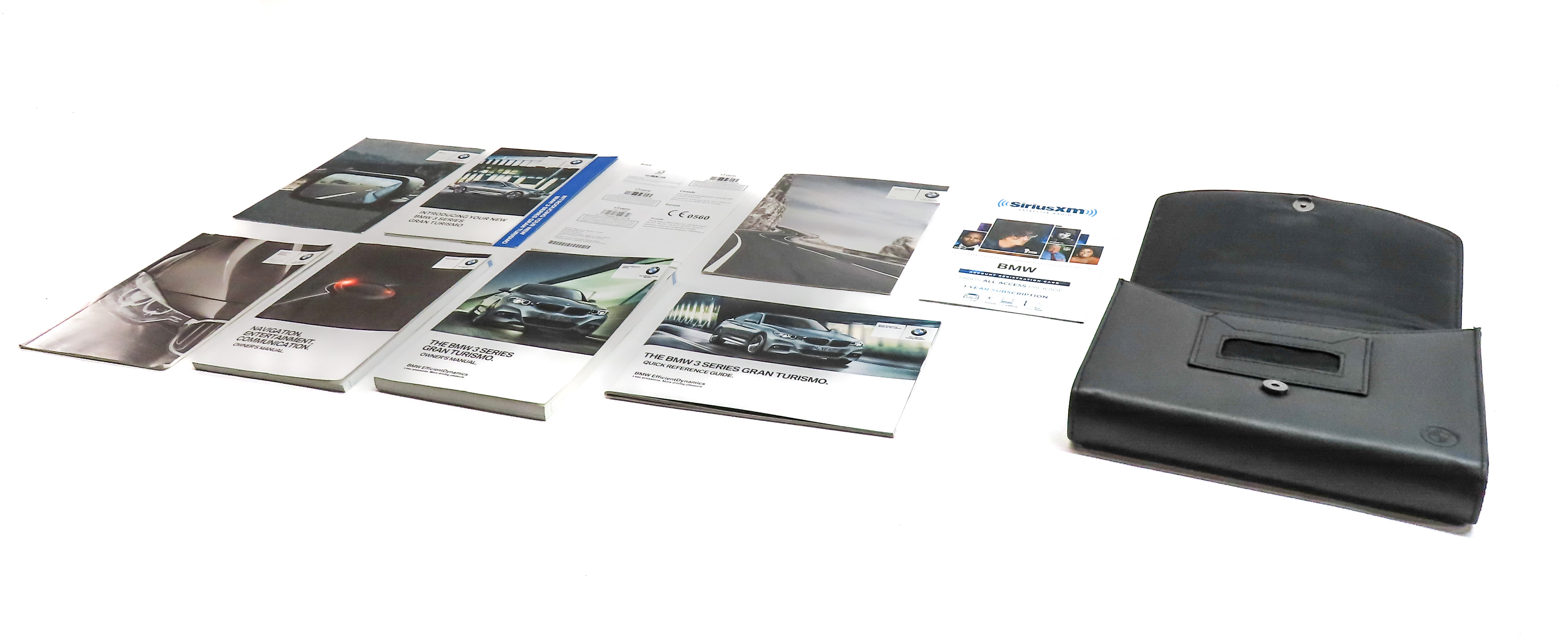 2014 BMW 328IGT (F34) 2.0L (N20) ENGINE OWNERS MANUAL BOOKLET SET/10 w/ CASE — exact item pictured