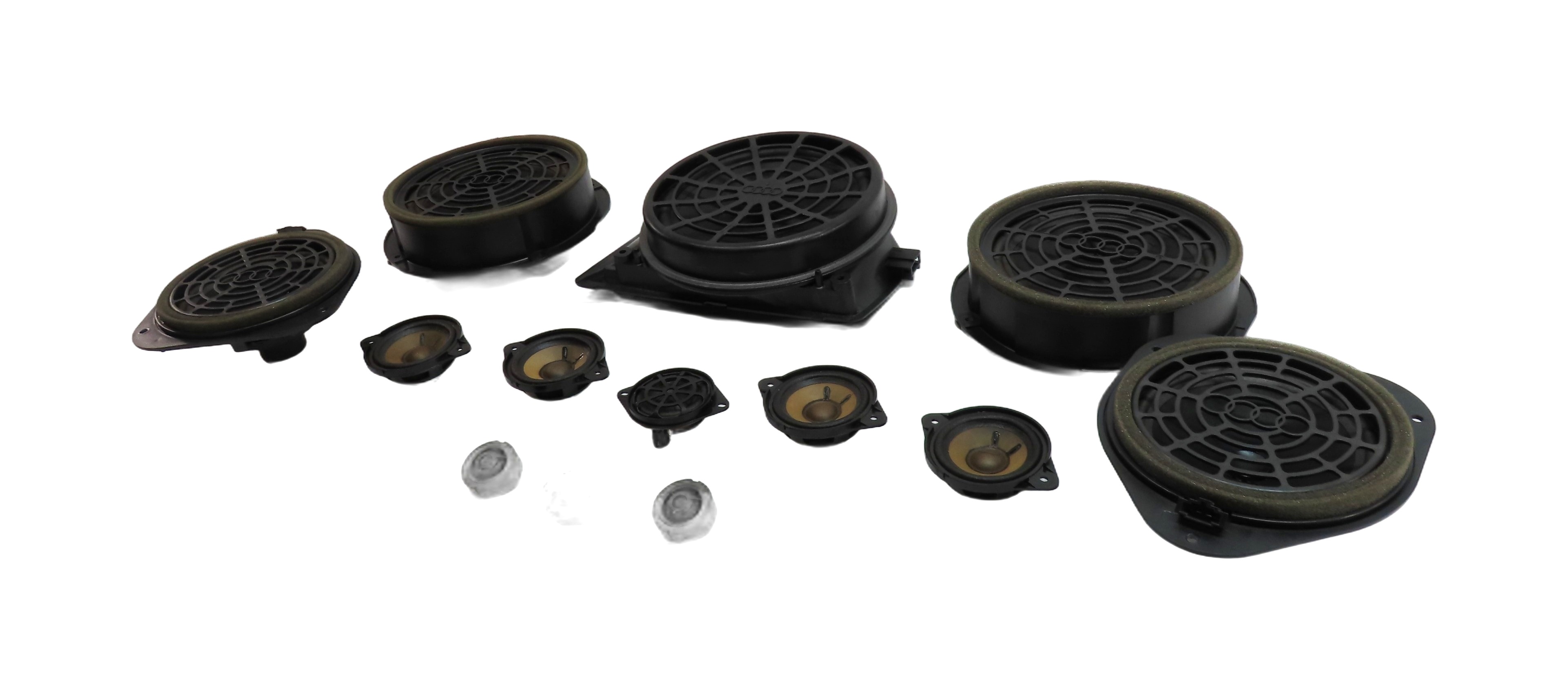 2013 AUDI A5 (B8 8T) BANG & OLUFSEN AUDIO SOUND SYSTEM SPEAKER SET/12 — exact item pictured