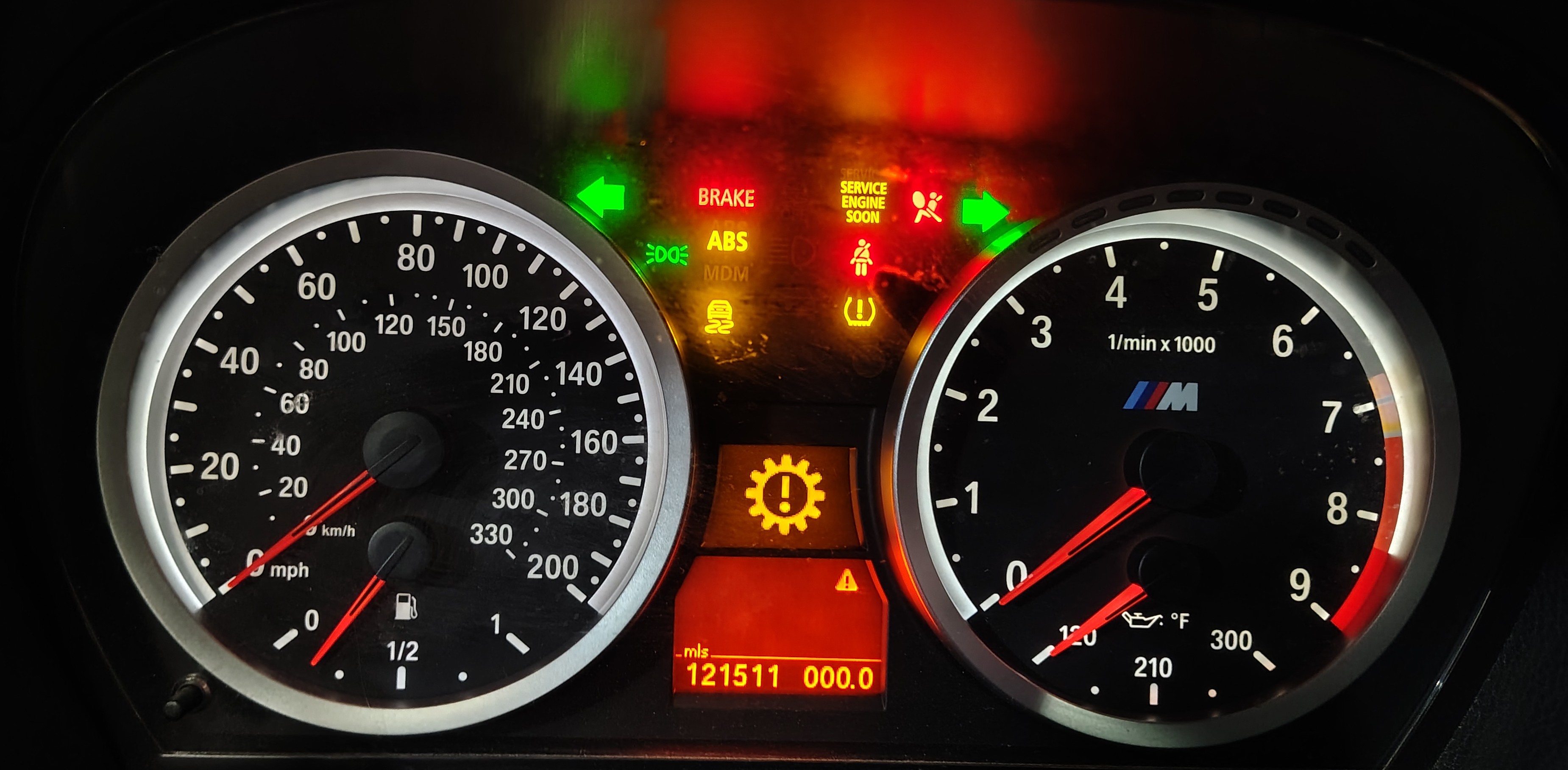 2008-2013 BMW M3 (E90 E91 E92 E93) 7spd DCT A/T SPEEDOMETER GAUGE CLUSTER (121k) — exact item pictured
