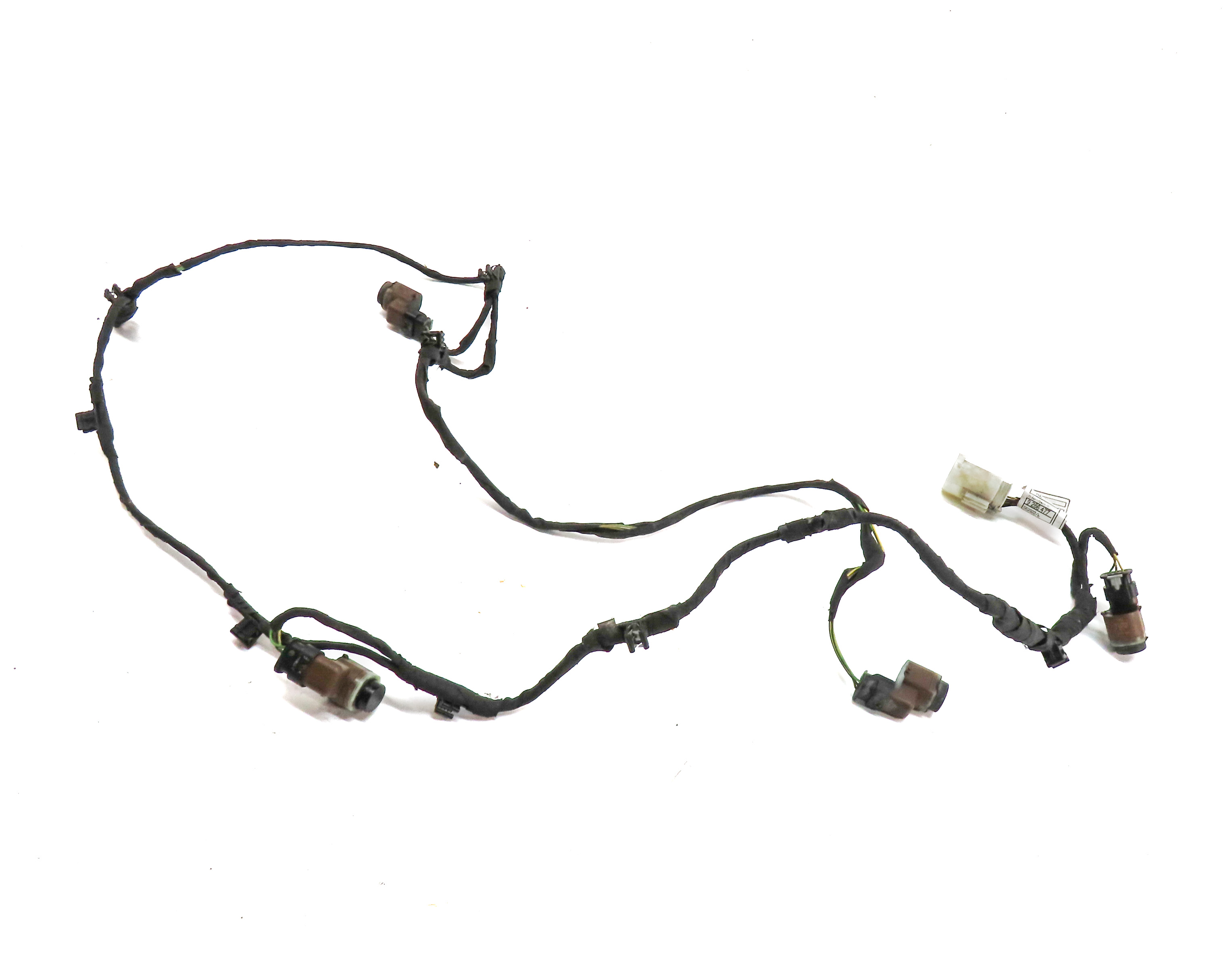 2015 BMW 535D (F10) FRONT PARK ASSIST PDC DISTANCE CONTROL WIRE SENSOR SET/4 — exact item pictured