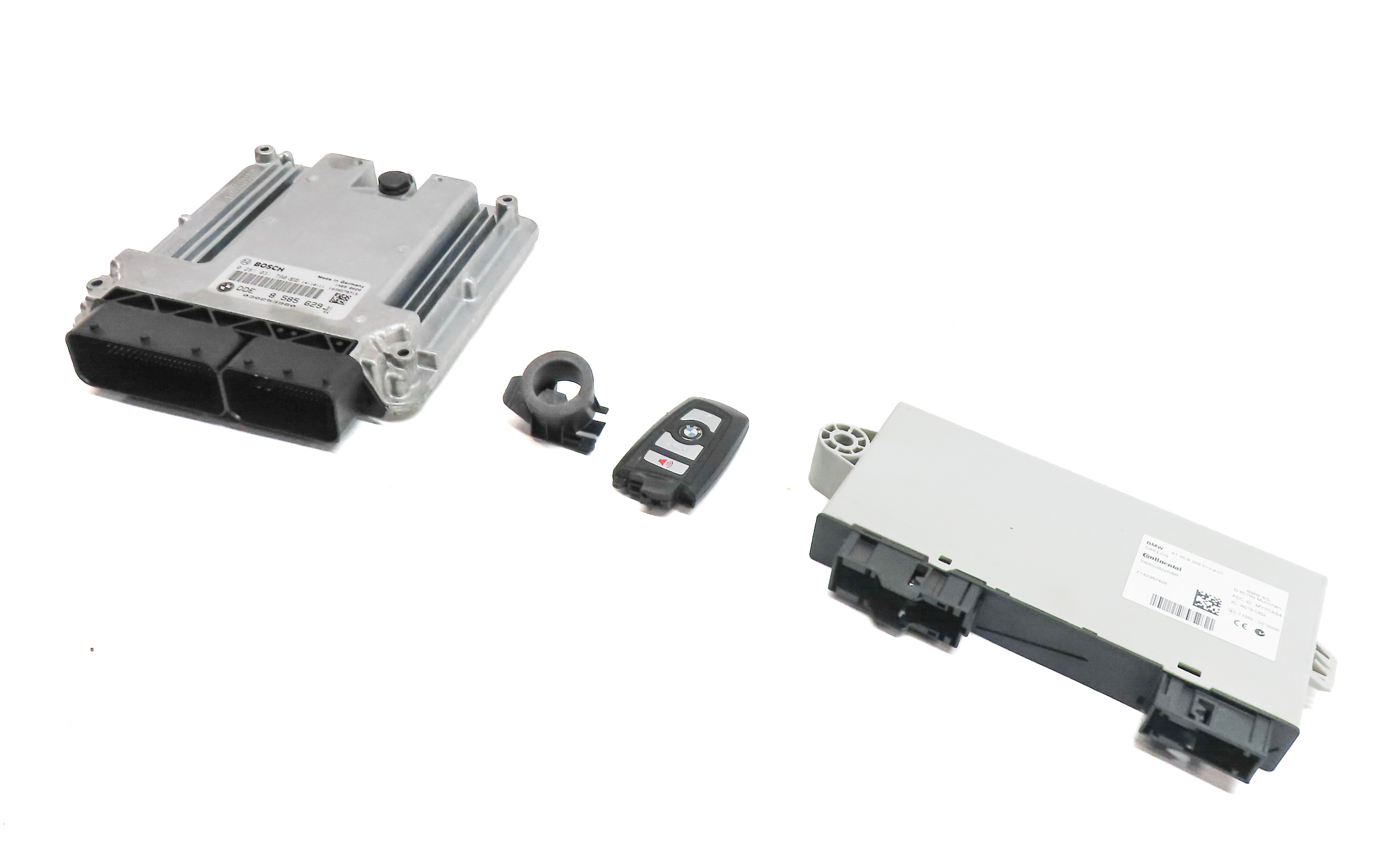 14-15 BMW 535D 740D X5 F01 F02 F10 F15 3.0L N57 DIESEL ENGINE DDE MODULE KEY SET — exact item pictured