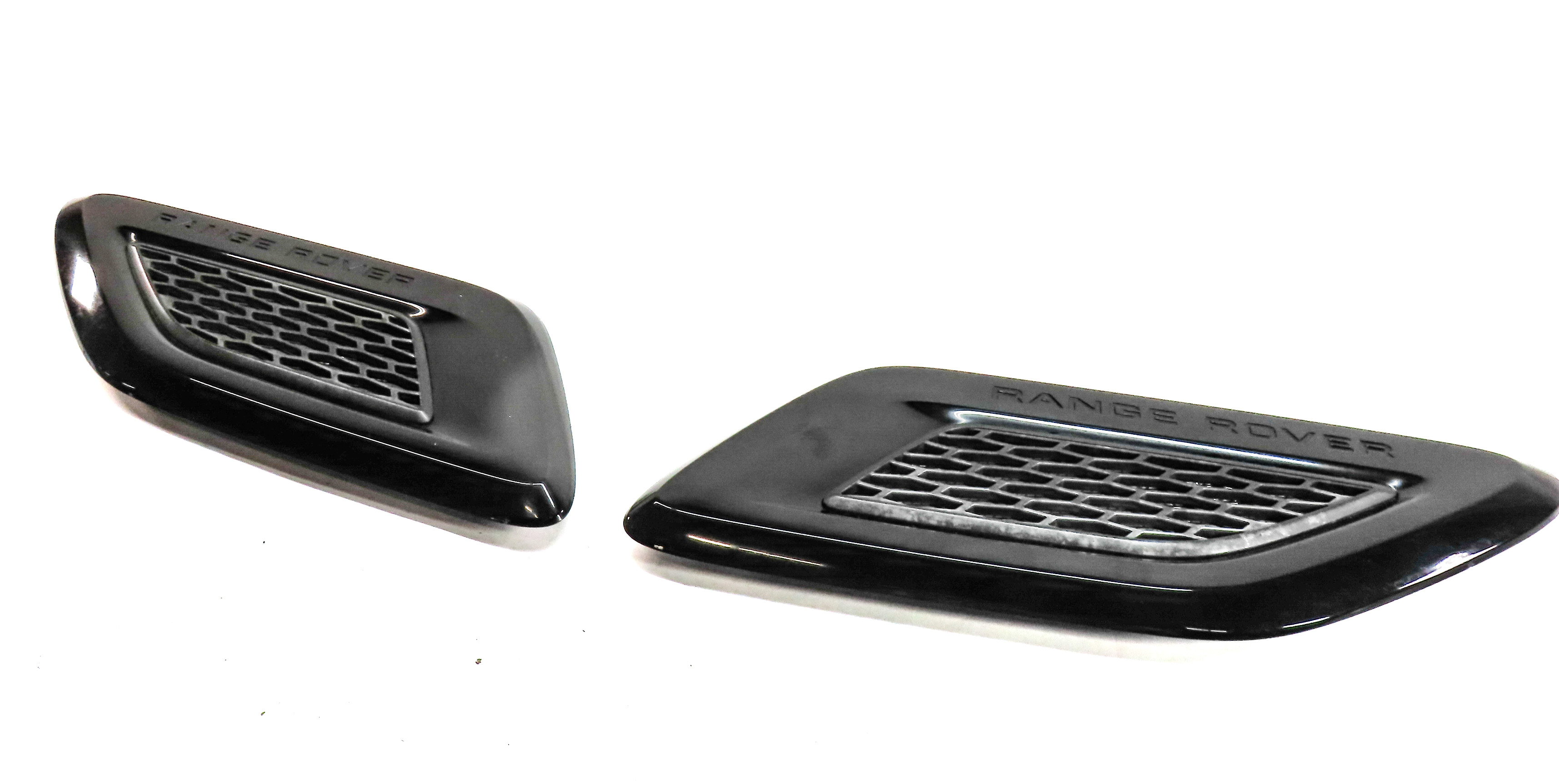 2014 RANGE ROVER SPORT (L494) FRONT HOOD BONNET LID GRILLE TRIM VENT SET/2 — exact item pictured
