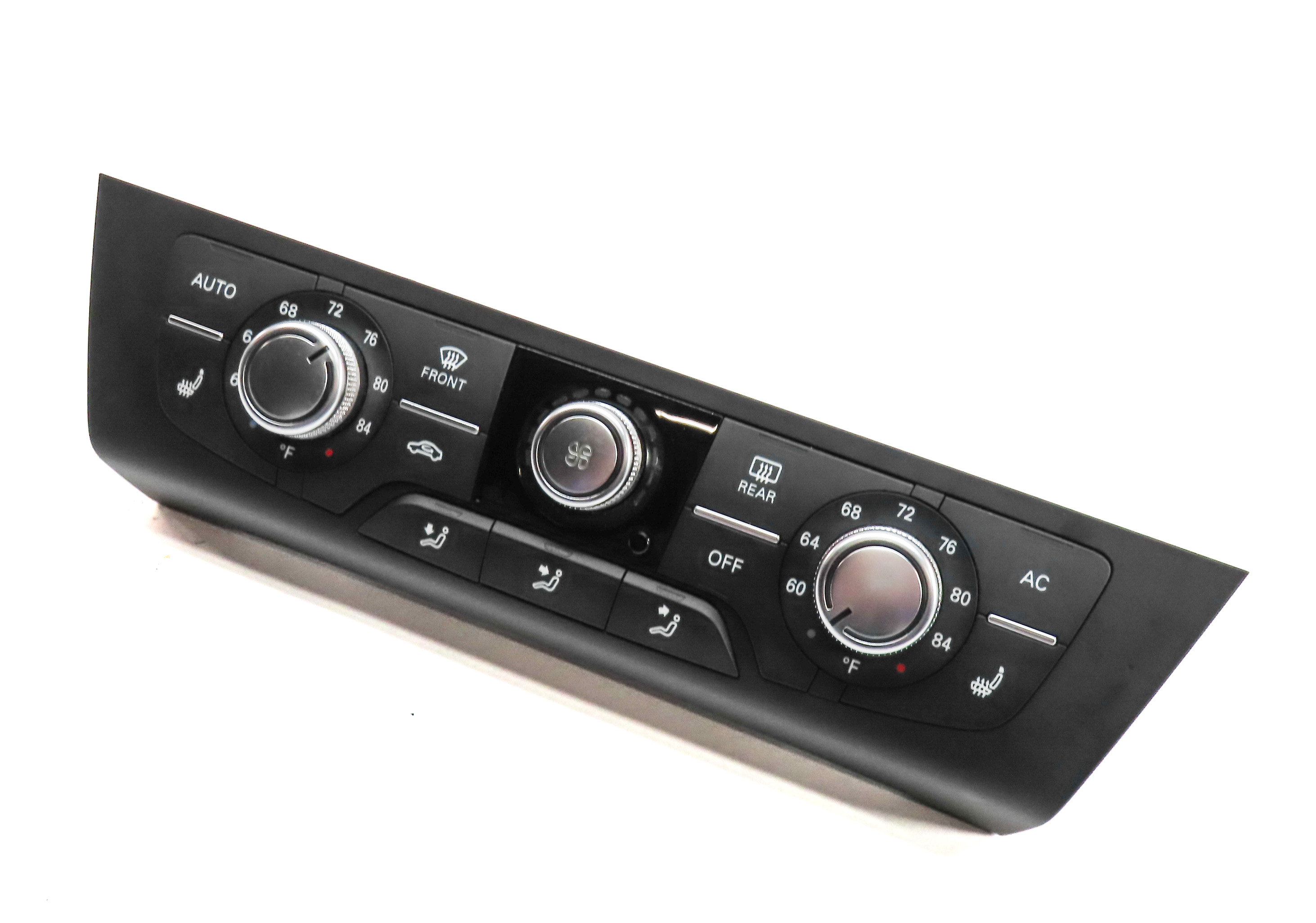 12-15 AUDI A6 A7 S6 S7 (C7) FRONT A/C SEAT HEATER CLIMATE CONTROL PANEL (3 KNOB) — exact item pictured