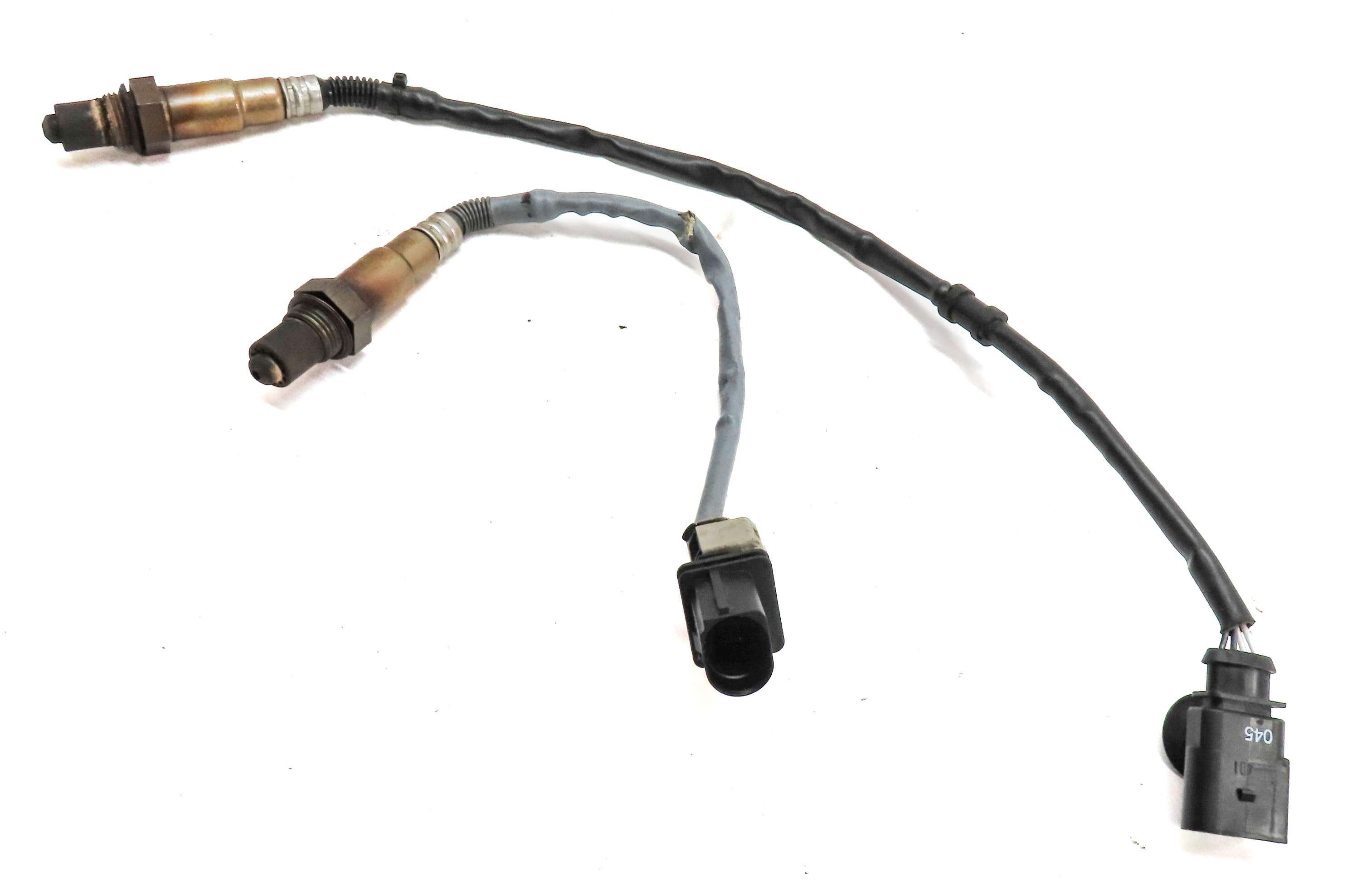 2013 AUDI A6 (C7 4G) 2.0L (CAEB) ENGINE OXYGEN O2 LAMBDA PROBE WIRE SENSOR SET/2 — exact item pictured