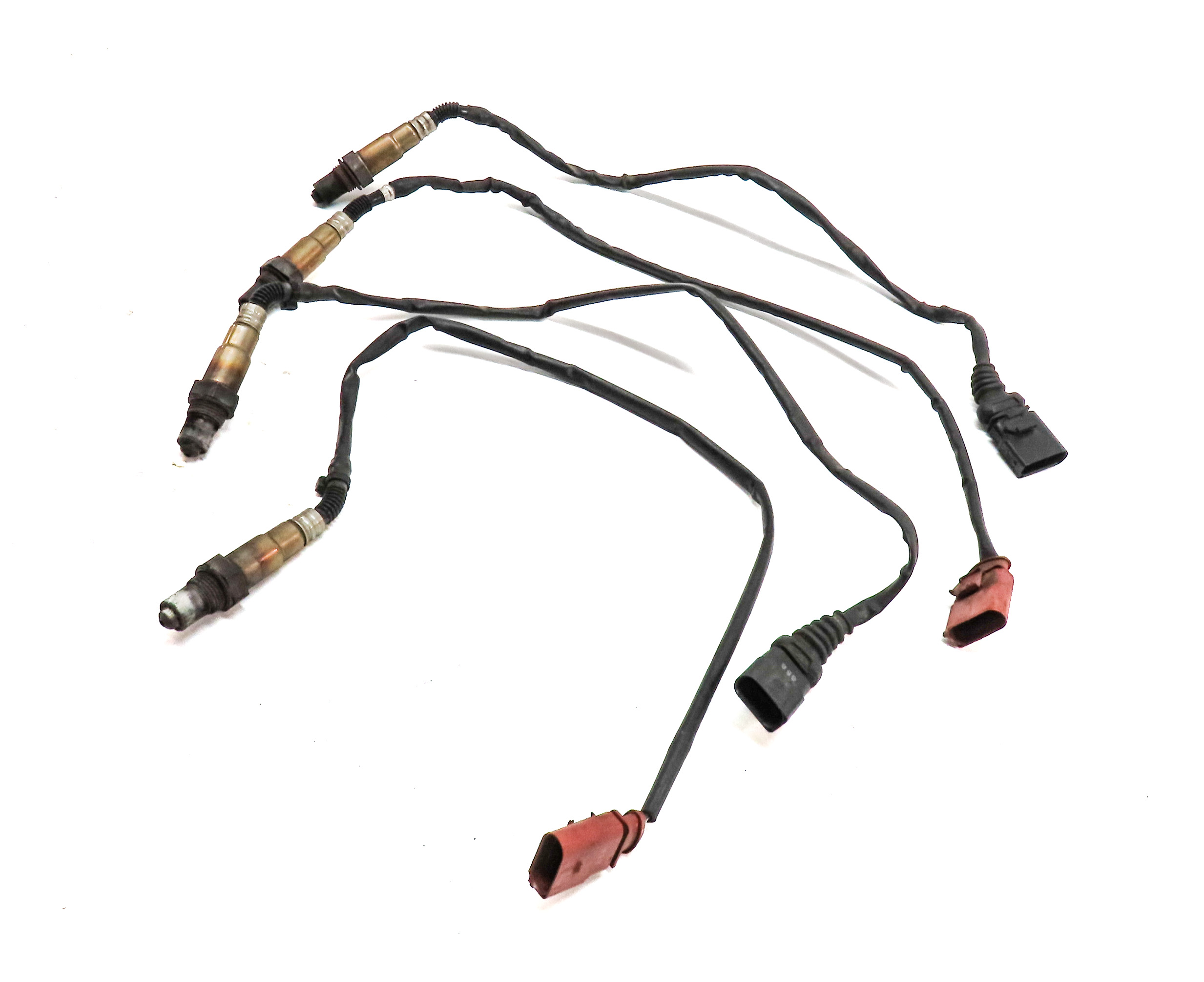 2013 AUDI A8 (D4 4H) 4.0L (CEUA) ENGINE OXYGEN O2 LAMBDA PROBE WIRE SENSOR SET/4 — exact item pictured