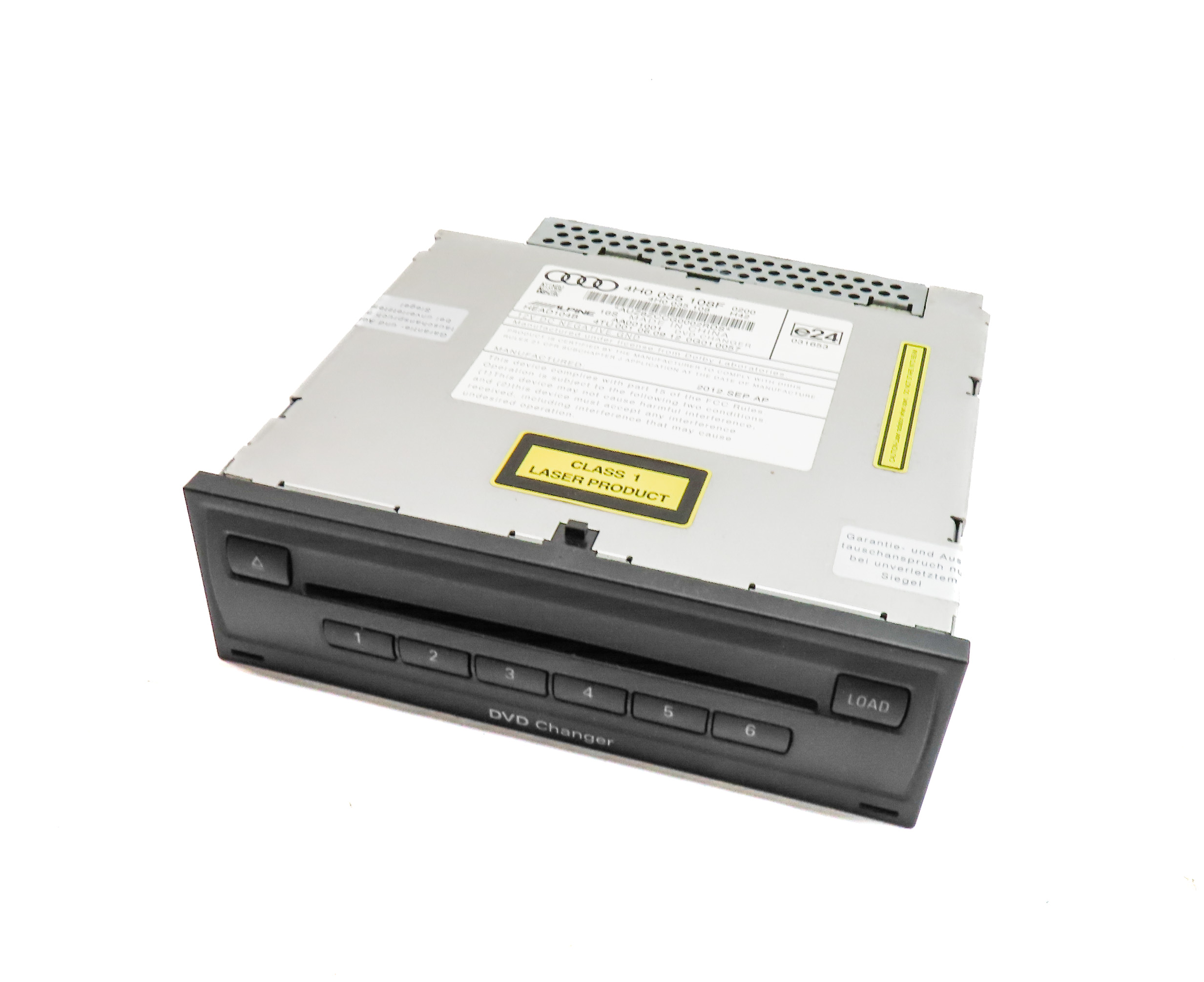 2013 AUDI A8 (D4 4H) STEREO AUDIO SOUND SYSTEM 6 DISC CD DVD CHANGER MODULE — exact item pictured