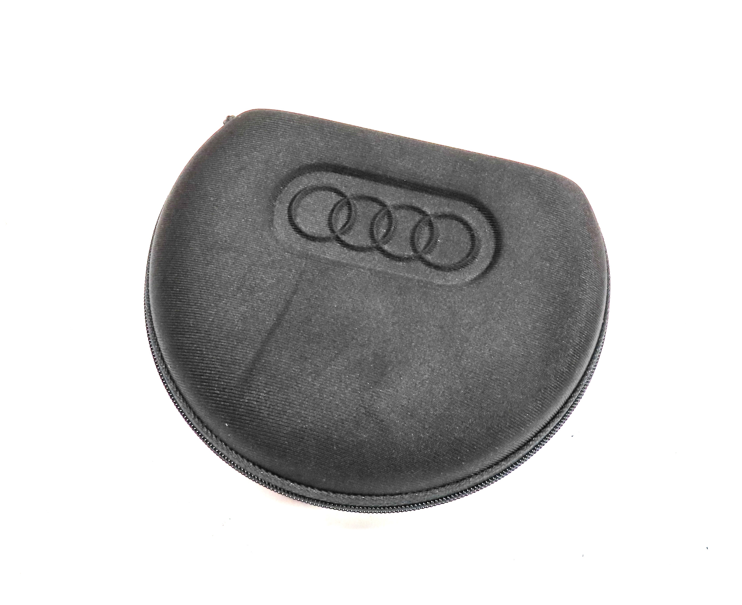 2013 AUDI A8 (D4 4H) MEDIA DVD PLAYER WIRELESS HEADPHONES w/ BLACK CARRY CASE — exact item pictured