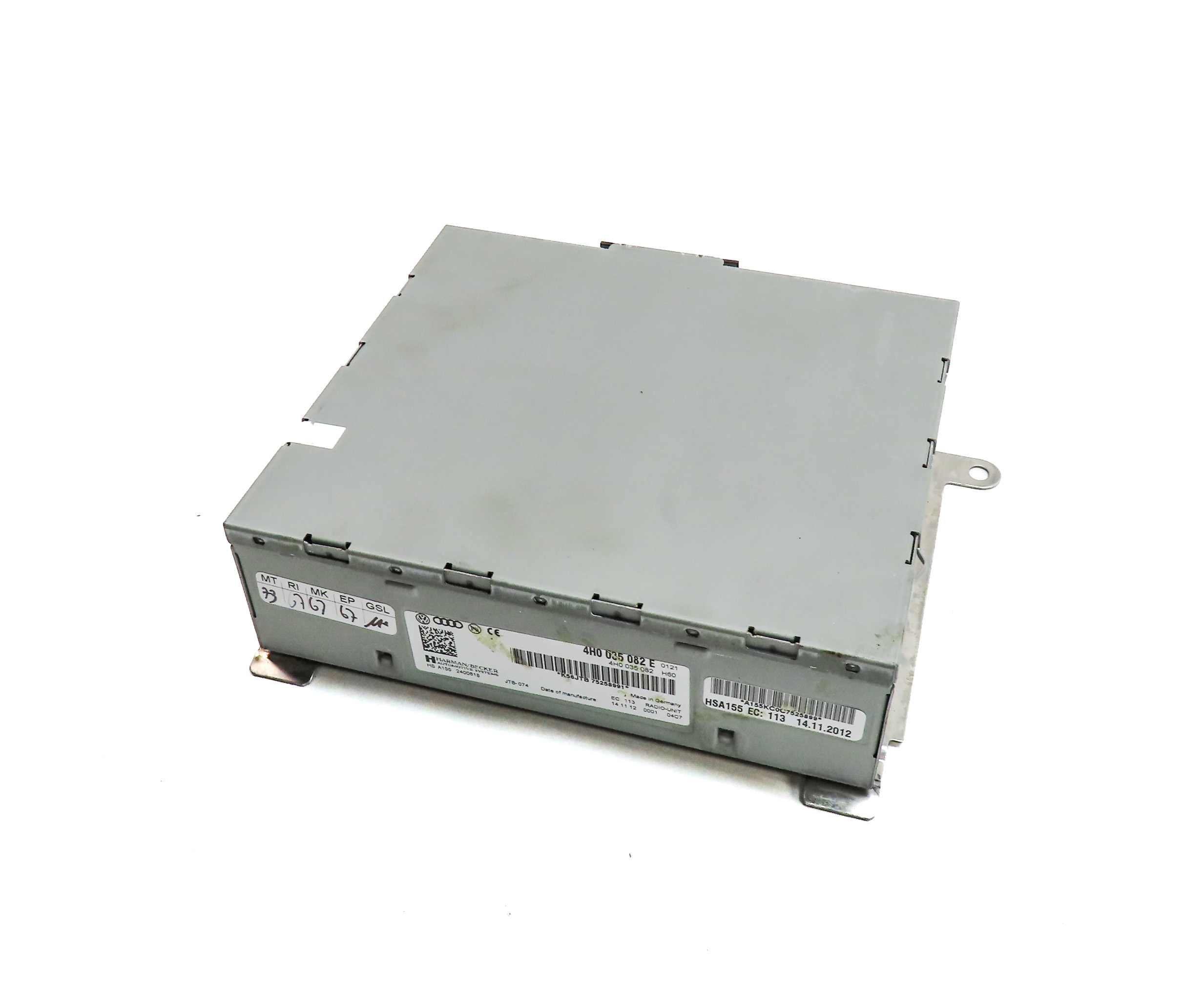 2011-2013 AUDI A8 (D4 4H) AM/FM RADIO STEREO RECEIVER CONTROL MODULE — exact item pictured