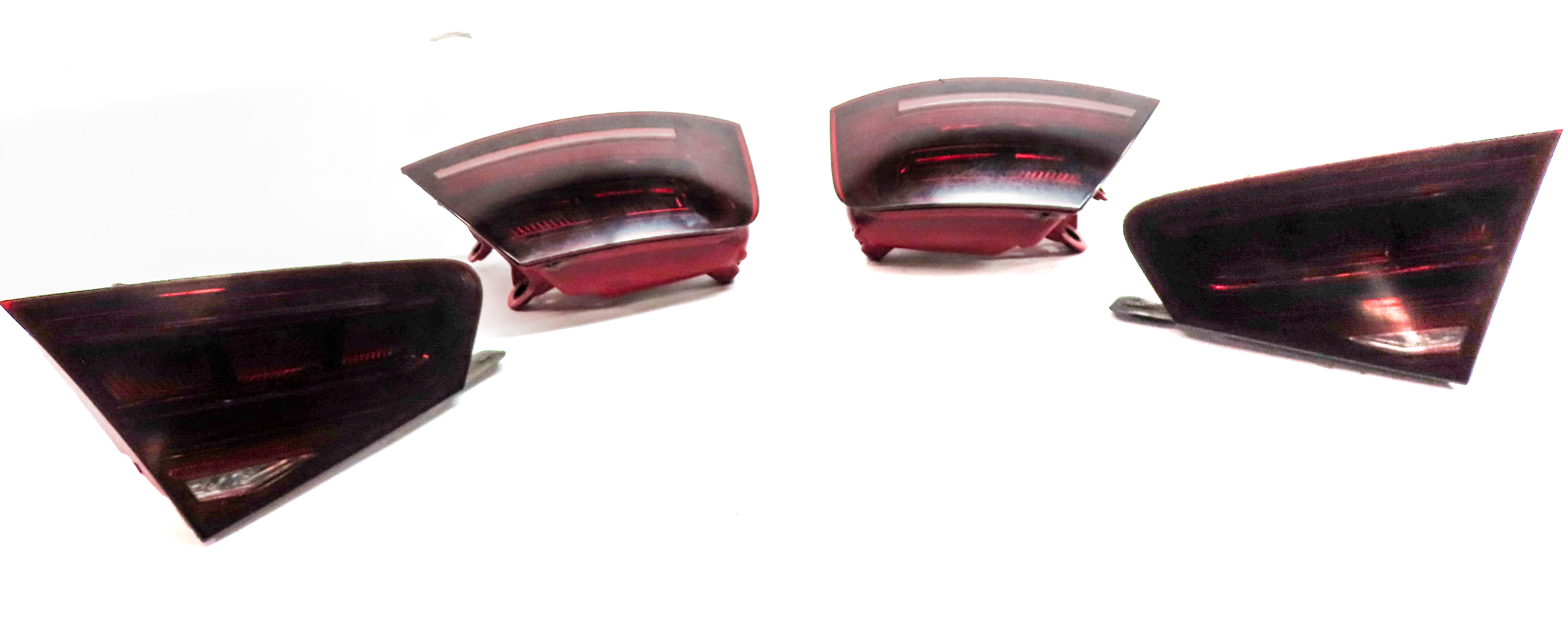 11-14 AUDI A8 S8 D4 4H INNER & OUTER LED TINTED TAILLIGHT BRAKE LIGHT LAMP SET/4 — exact item pictured