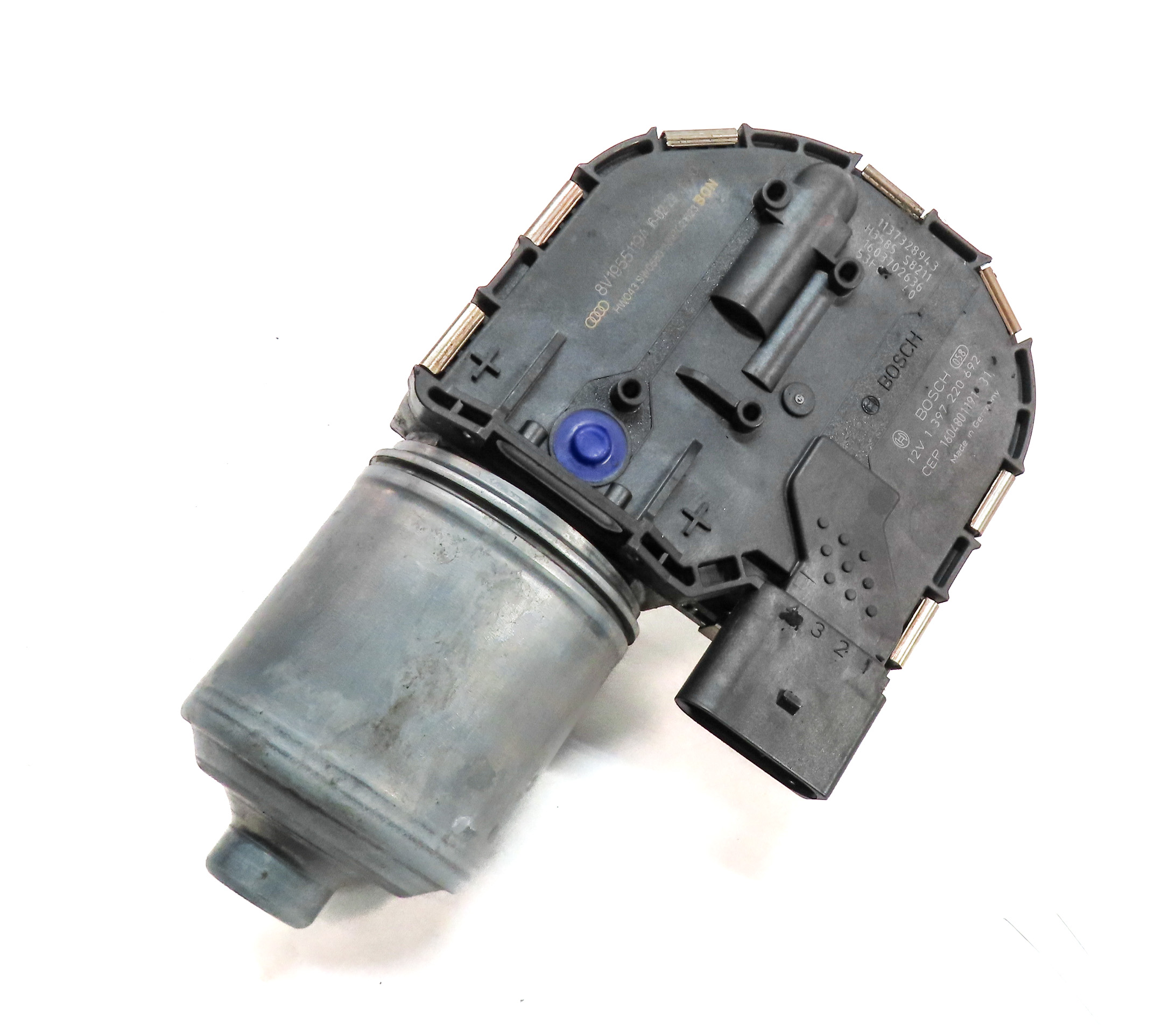 2016-2018 AUDI A3 E-TRON (8VF) FRONT WINDSHIELD WIPER MOTOR — exact item pictured