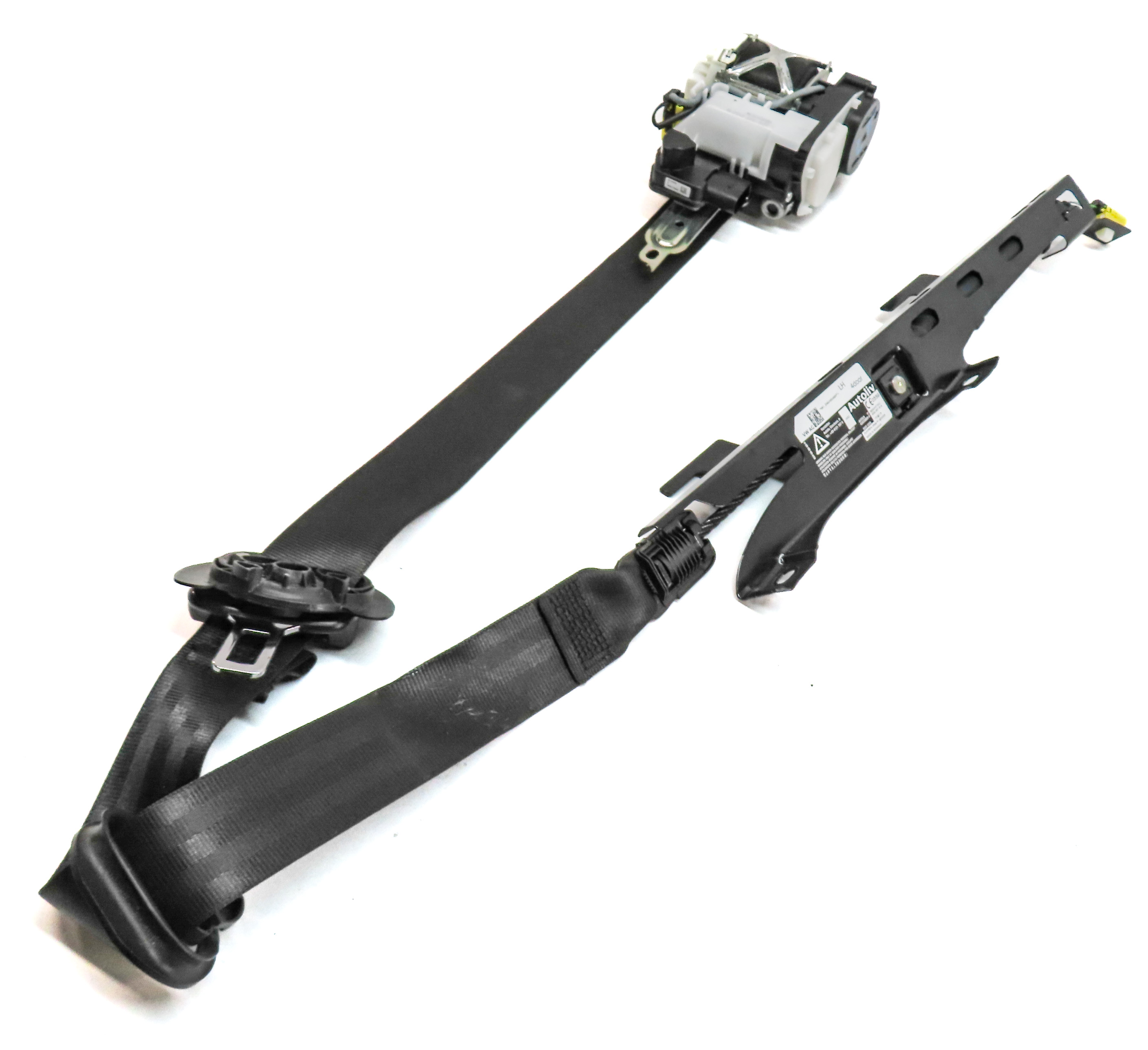 2016-2018 AUDI A3 E-TRON (8VF) FRONT LEFT DRIVER SEATBELT RETRACTOR (Black) — exact item pictured