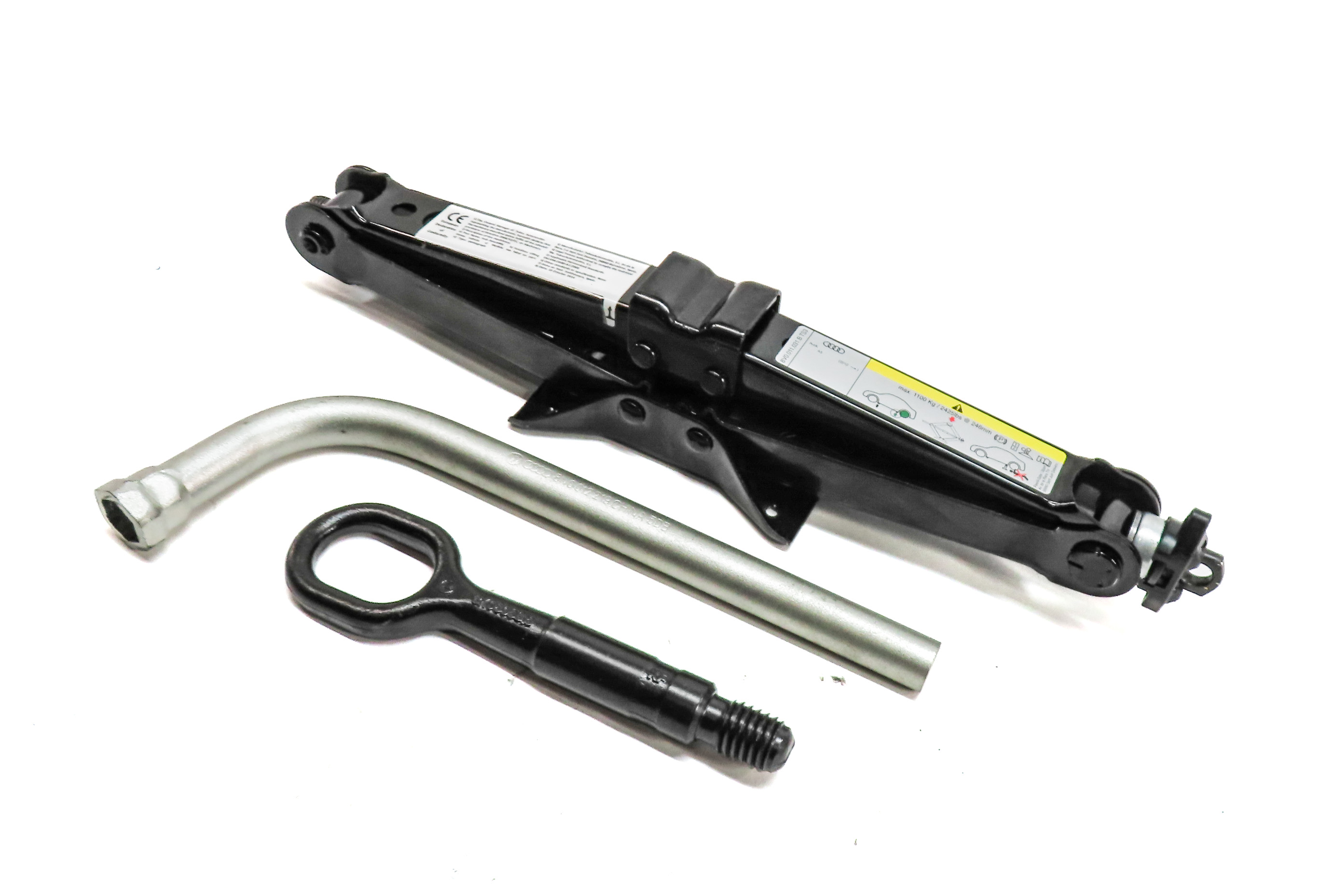 2015-2020 AUDI A3 S3 (8V 8Y) SPARE TIRE JACK LUG WRENCH TOW HOOK TOOL SET — exact item pictured
