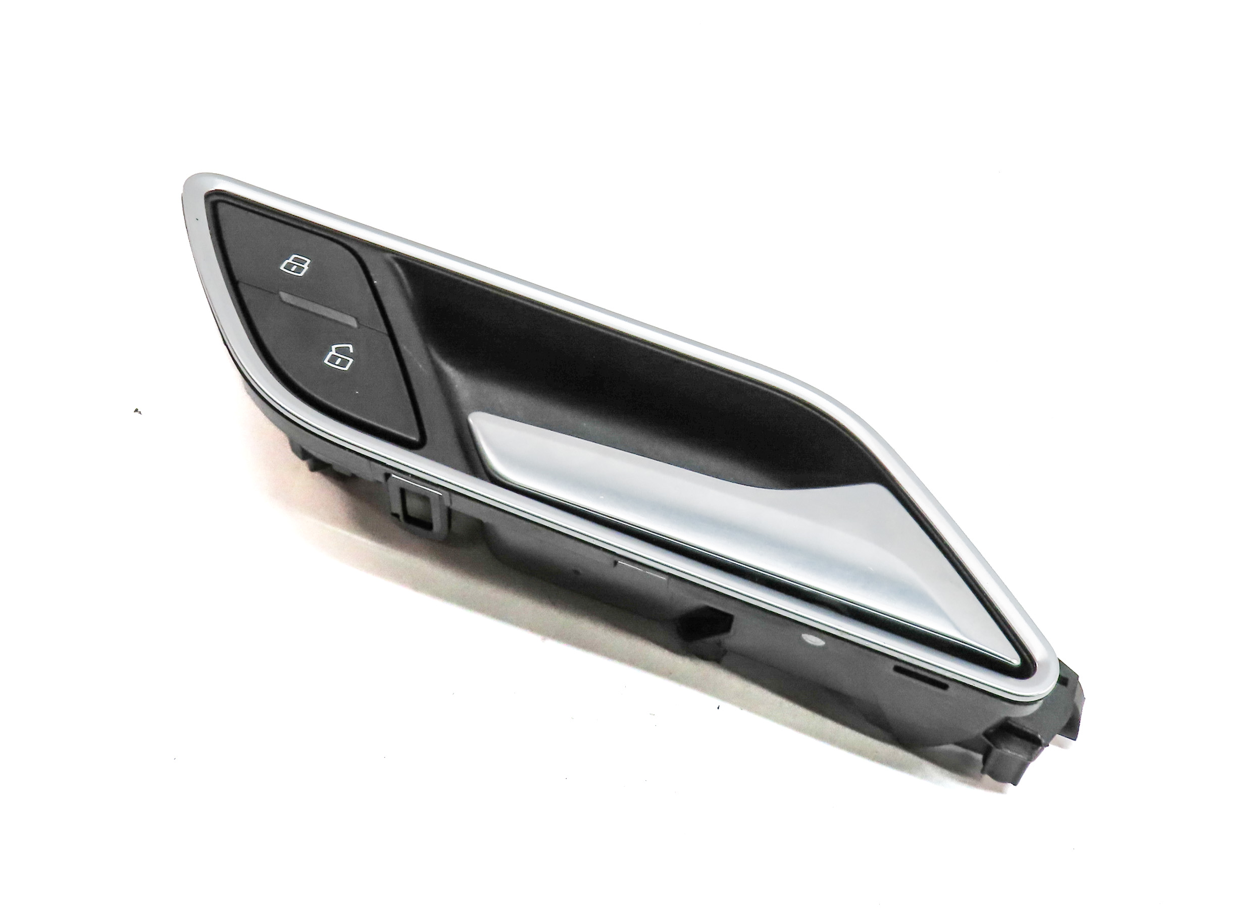 15-20 AUDI A3 S3 (8V) REAR RIGHT INTERIOR DOOR HANDLE w/ LOCK SWITCH BUTTON — exact item pictured