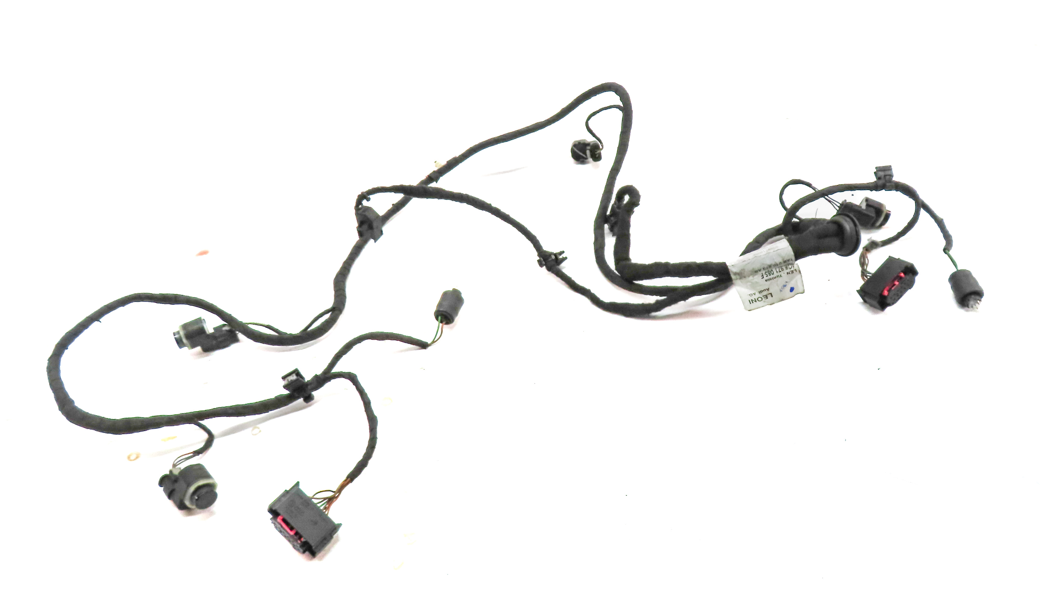 12 AUDI A7 C7 4G8 REAR PARK ASSIST PDC DISTANCE CONTROL WIRE SENSOR SET (Black) — exact item pictured