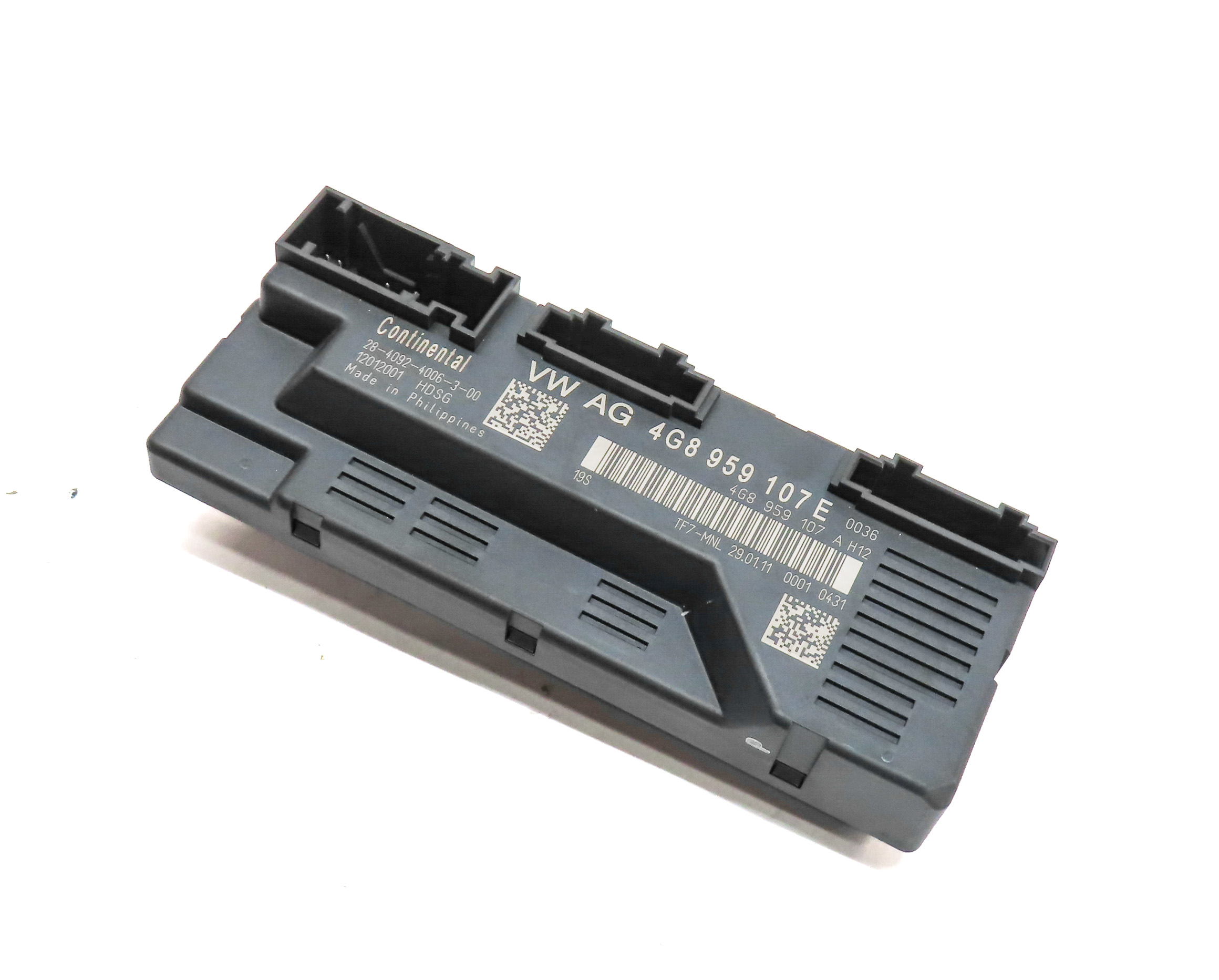 2012 AUDI A7 (C7 4G8) REAR TRUNK HATCH LID CONTROL MODULE — exact item pictured