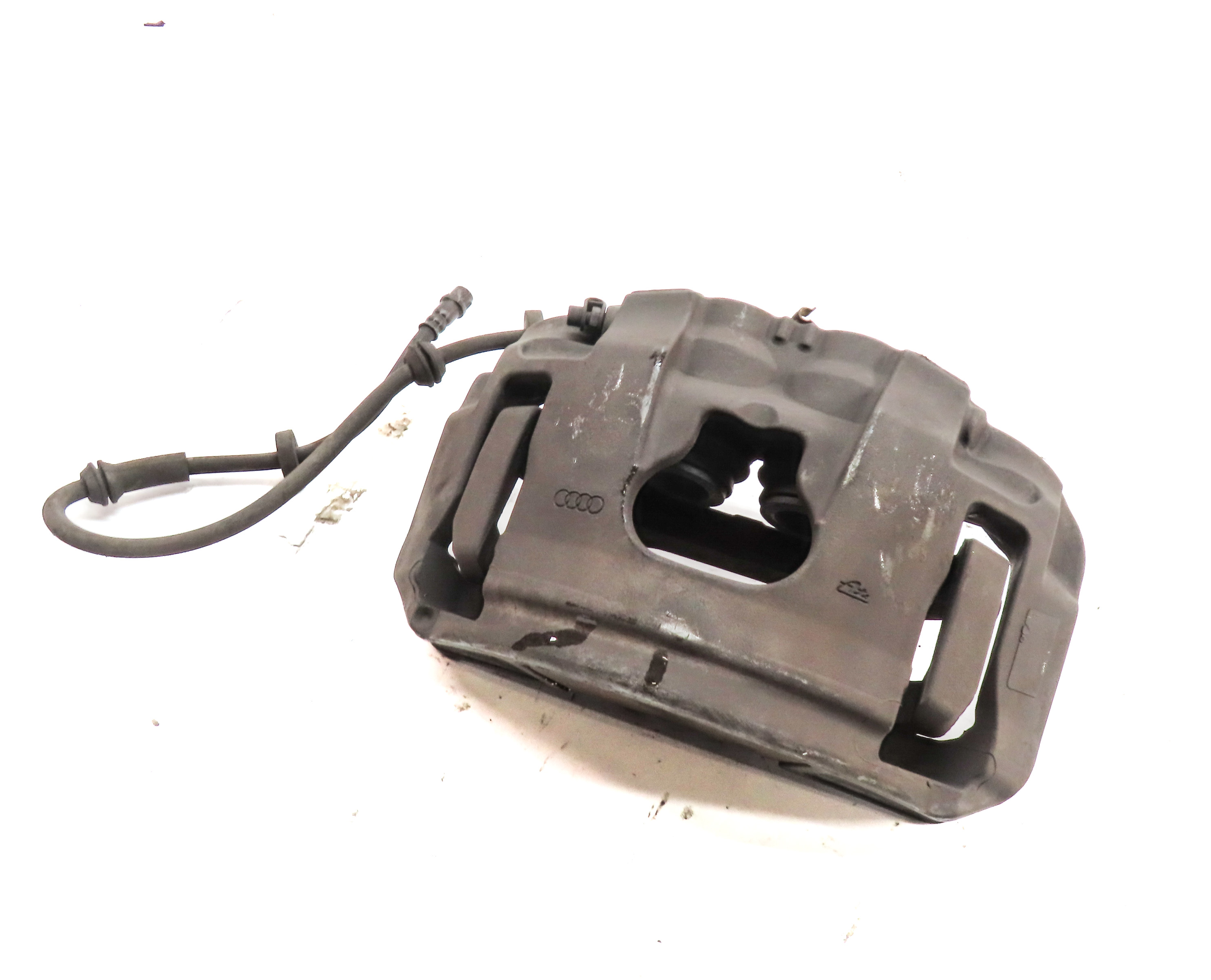 2012-2017 AUDI A7 (C7 4G8) LEFT FRONT DRIVER DISC BRAKE CALIPER (356x34mm) — exact item pictured