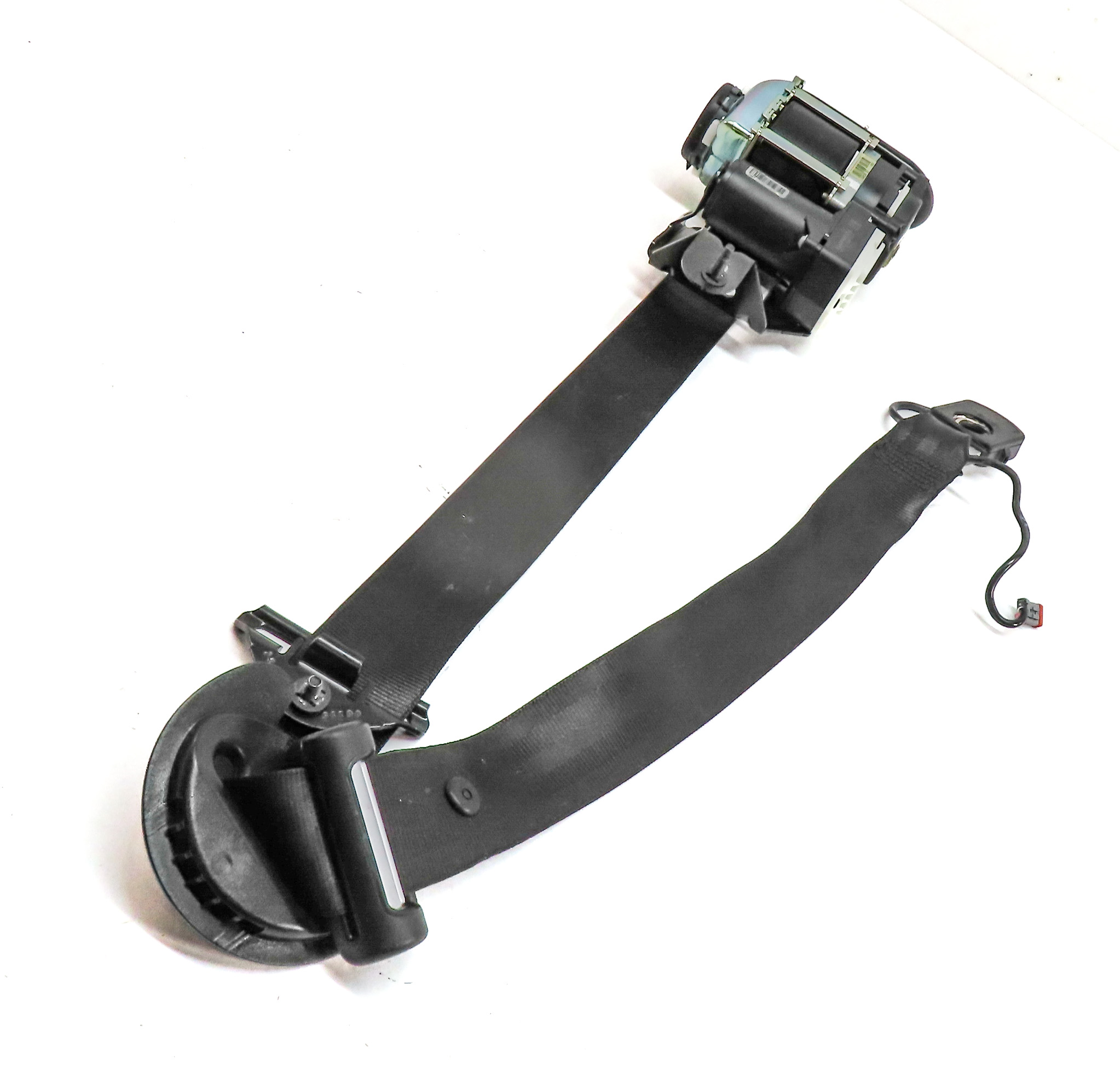 2013-2019 RANGE ROVER (L405) FRONT RIGHT PASSENGER SEATBELT RETRACTOR (BLACK) — exact item pictured
