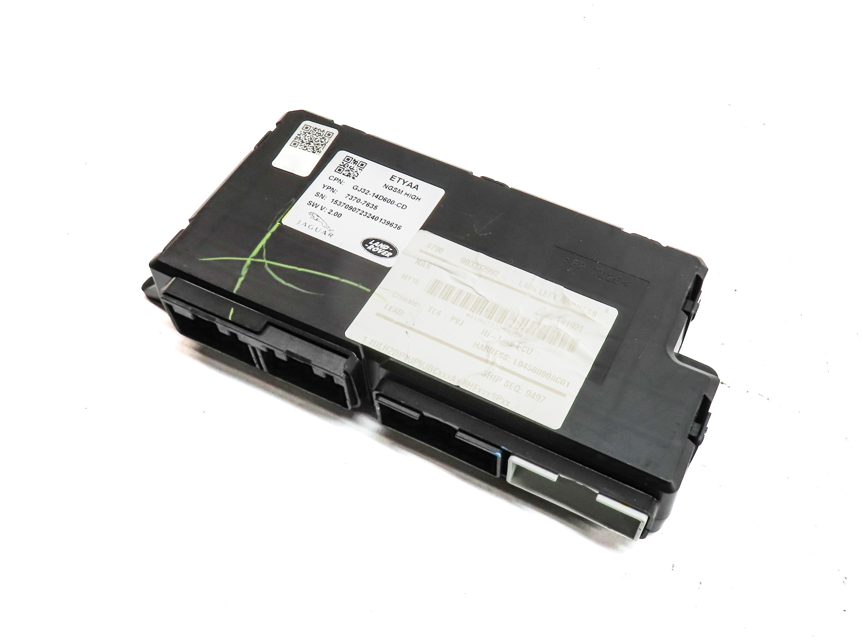 2016 RANGE ROVER (L405) FRONT LEFT DRIVER SEAT CONTROL MODULE — exact item pictured
