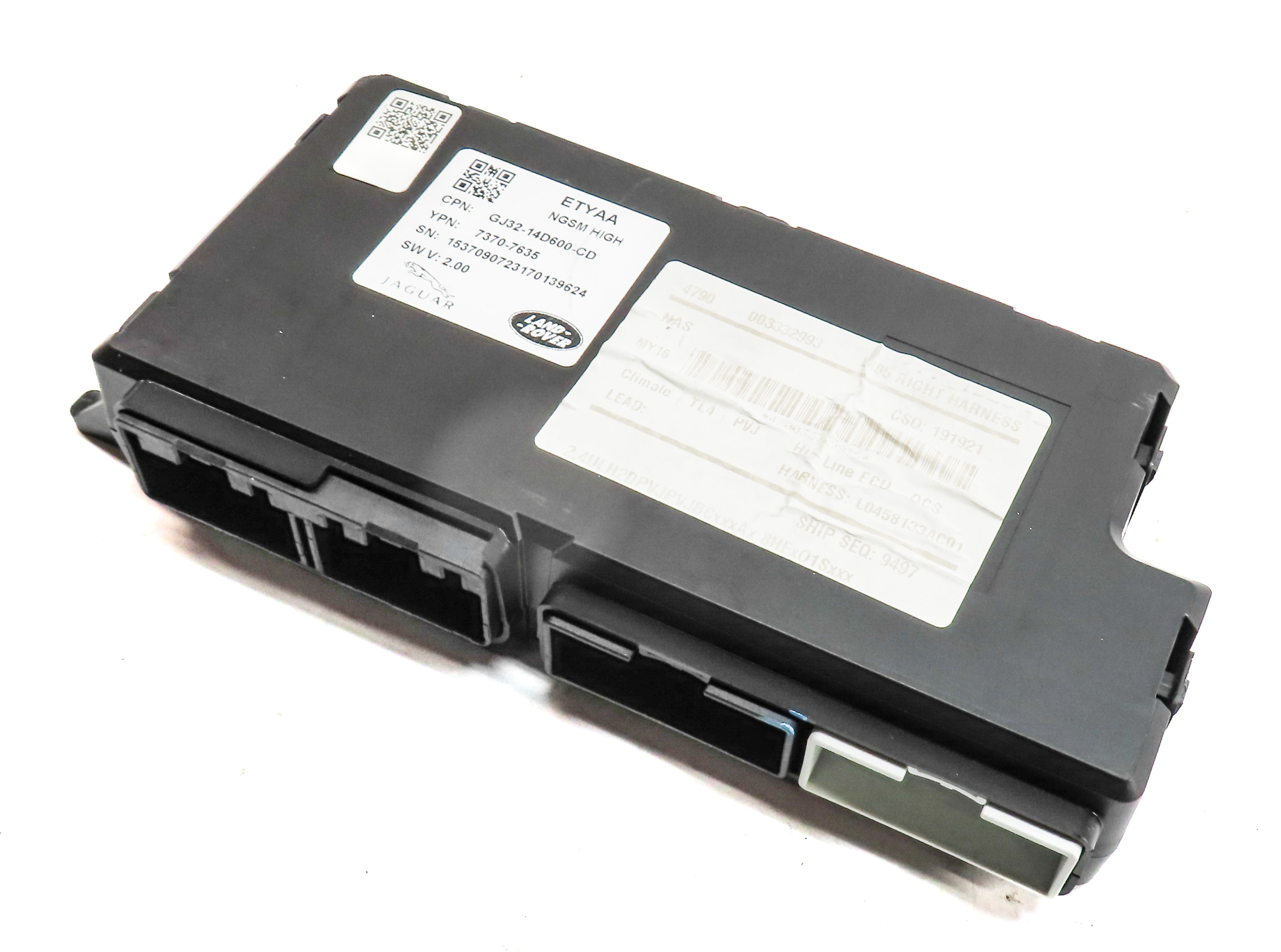 2016 RANGE ROVER (L405) FRONT RIGHT PASSENGER SEAT CONTROL MODULE — exact item pictured