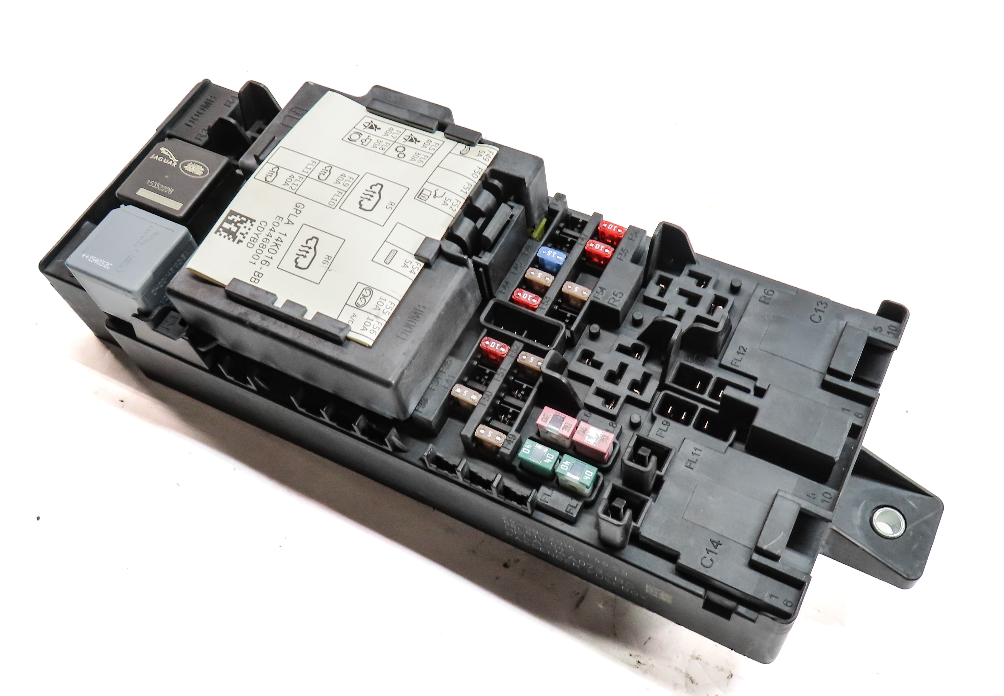 2016 RANGE ROVER (L405) 5.0L SUPER AWD FRONT CABIN FUSE RELAY CONTROL BOX — exact item pictured